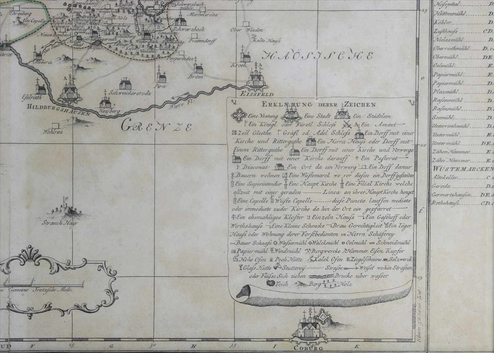 Landkarte SachsenPetrus Schenk Amsterdam 1755. Accurate Geographische Delineation der gefürsteten - Image 4 of 6