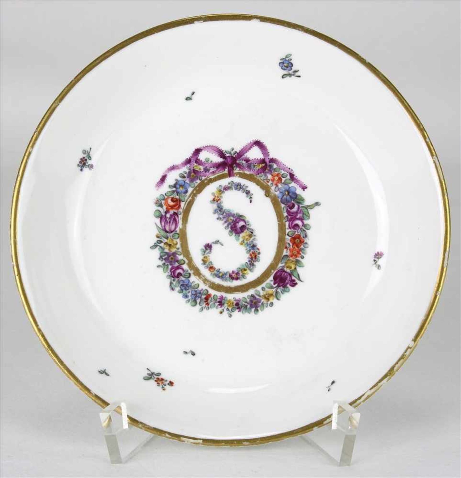 Zierteller FuldaFürstlich Fuldaische Feine Porcelain Fabrique, ca. 1780. Kleiner Zierteller mit