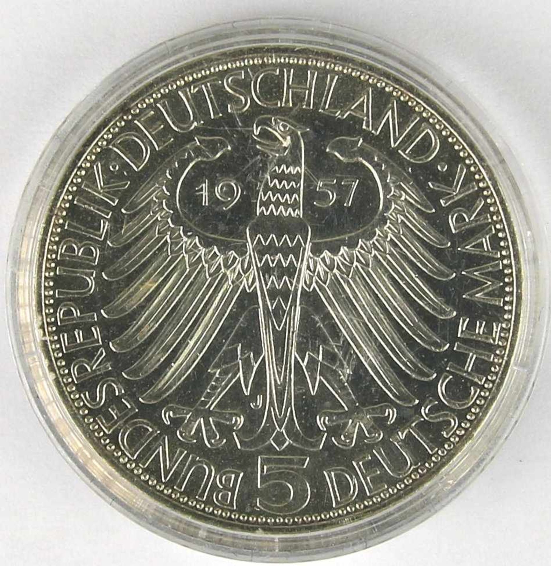 5 Mark GedenkmünzeFreiherr von Eichendorff 1957 J. - Bild 2 aus 2