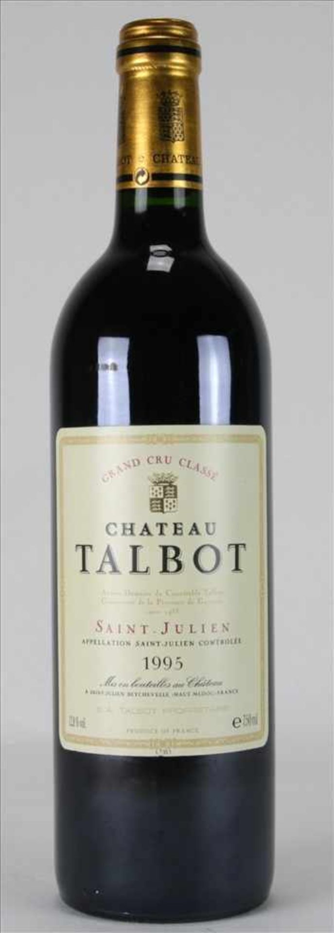 Chateau Talbot 19950,75 Liter Flasche. Füllstand unter Kapsel wie abgebildet. Süddeutsche