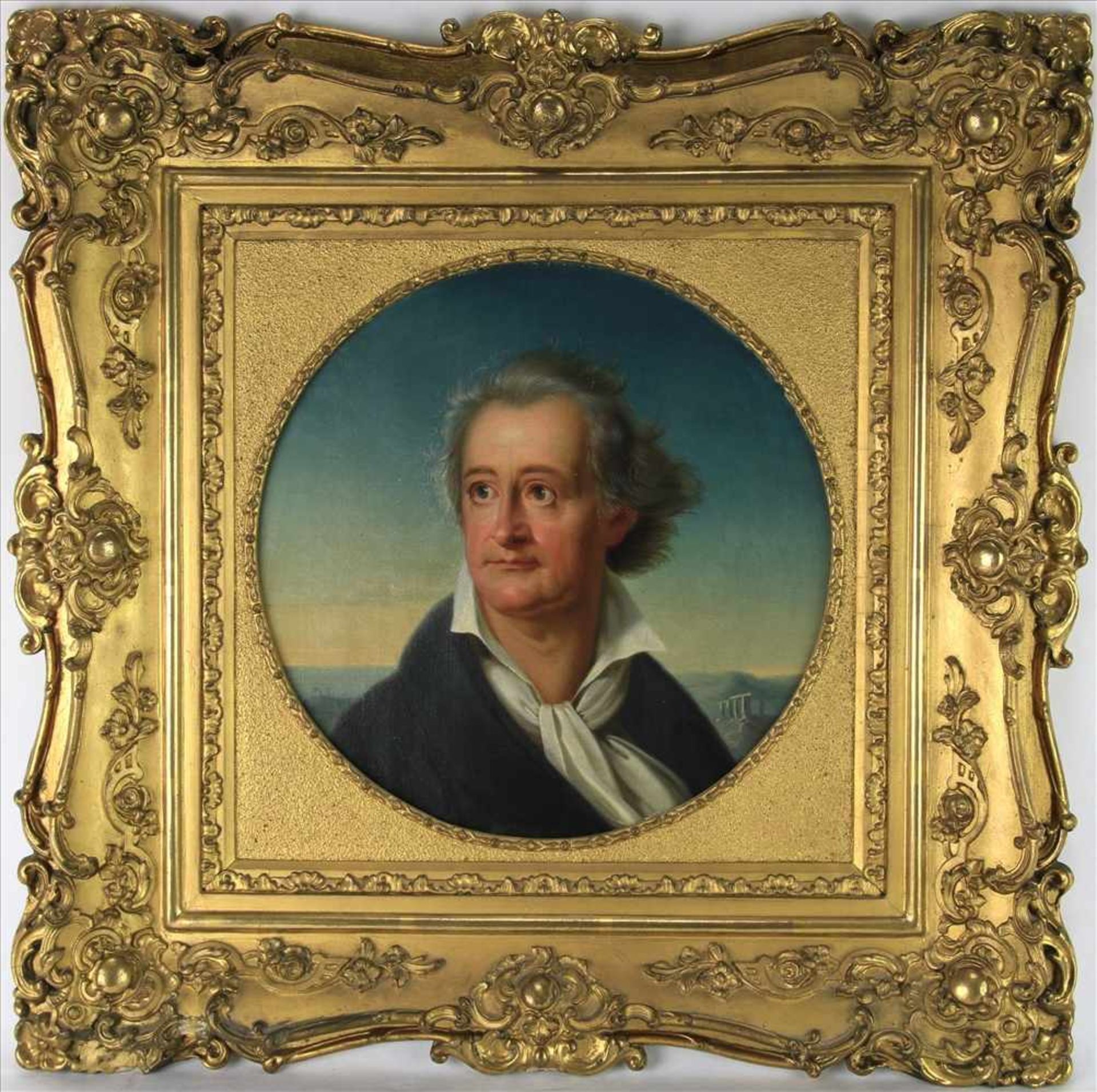 Portrait GoetheWohl deutsch, 19. Jahrhundert. Porträt nach Heinrich Christoph Kolbe. Öl auf