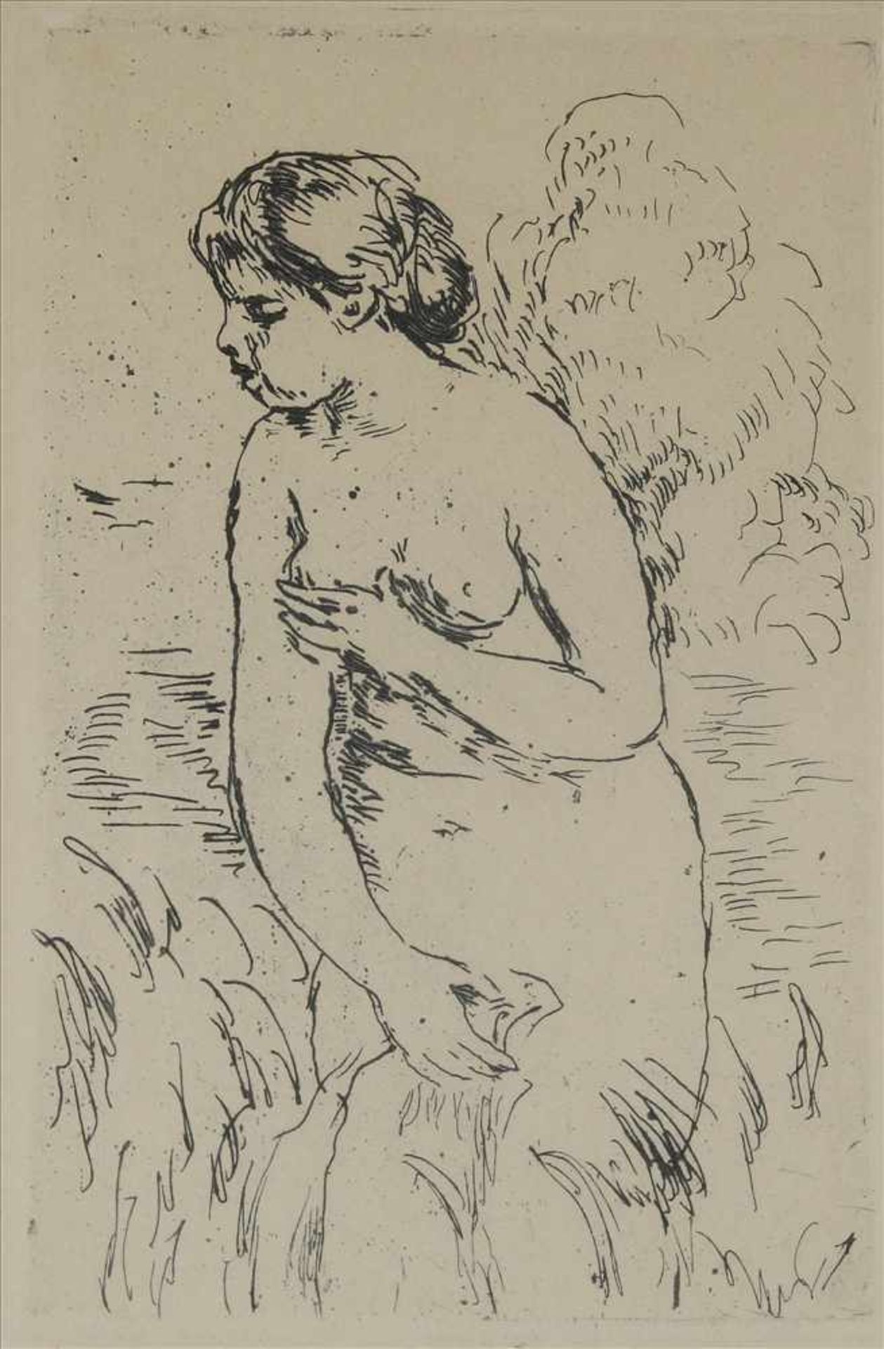 Renoir, Pierre Auguste1841 Limoges - Cagnes-sur-Mer 1919. Baigneuse debout (1910). Radierung.