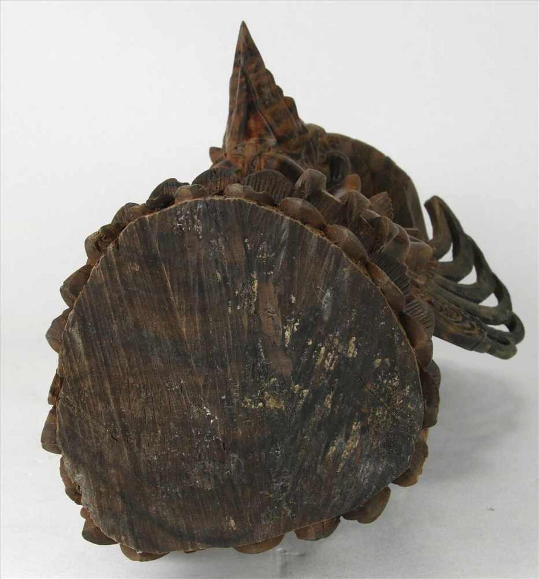 GarudaWohl Bali 20. Jh. Holz geschnitzt. Größe ca. 16 x 17 cm, Höhe ca. 30 cm. Teils etwas - Image 6 of 6