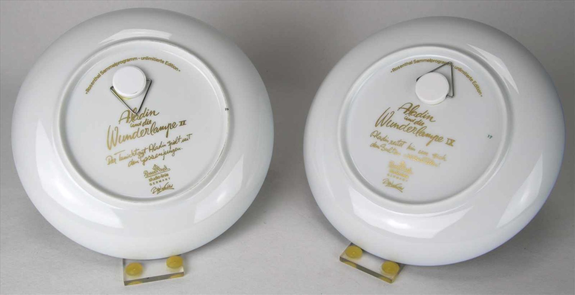Zwei Rosenthal TellerPorzellan Teller aus der Aladin Serie. Jeweils in OVP. Durchmesser je ca. 16, - Bild 2 aus 2