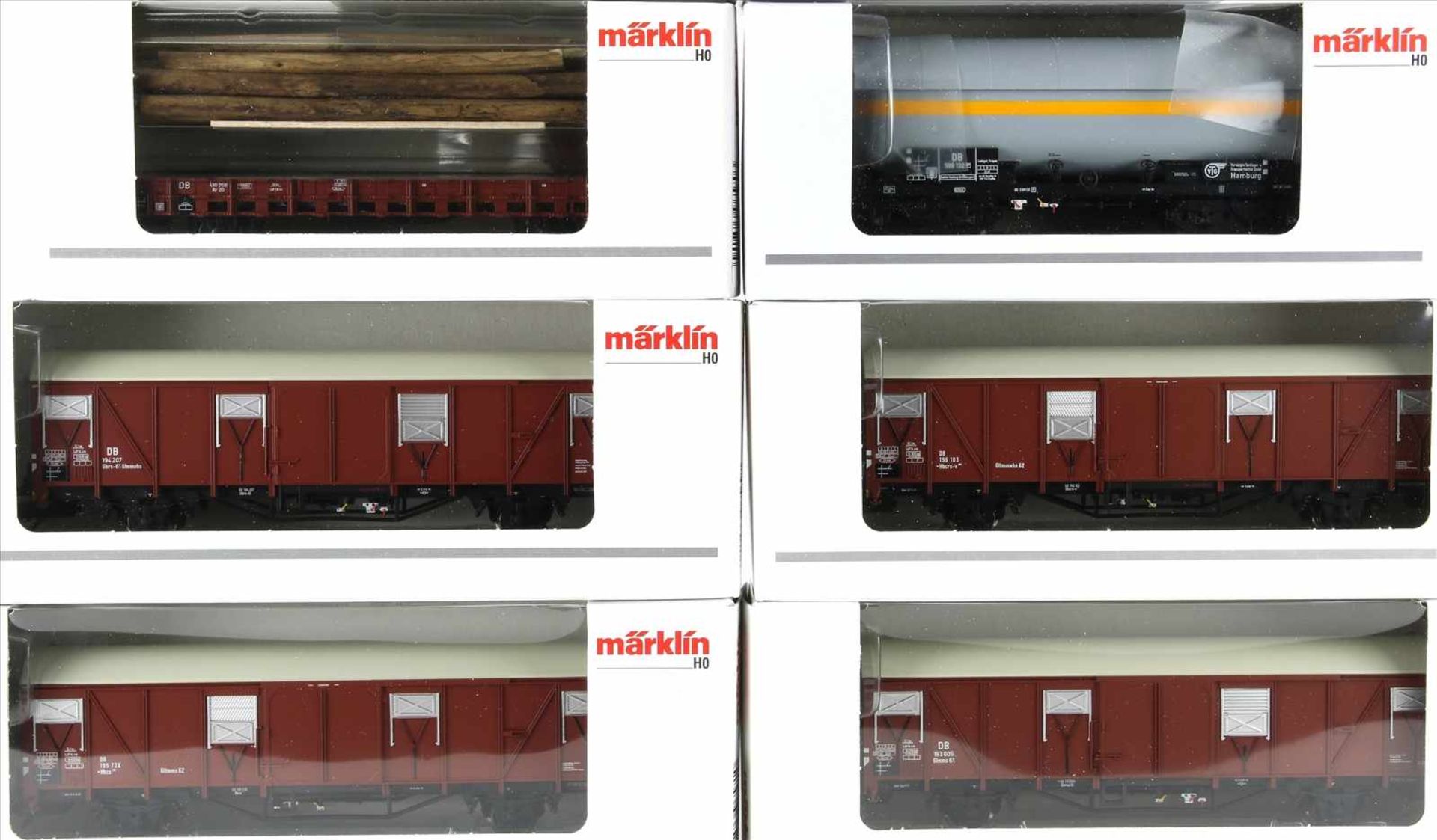 Märklin H0 47321Güterwagen-Set / Epoche III. Guter Zustand, wie abgebildet, aus Sammlungsnachlass, - Bild 2 aus 3