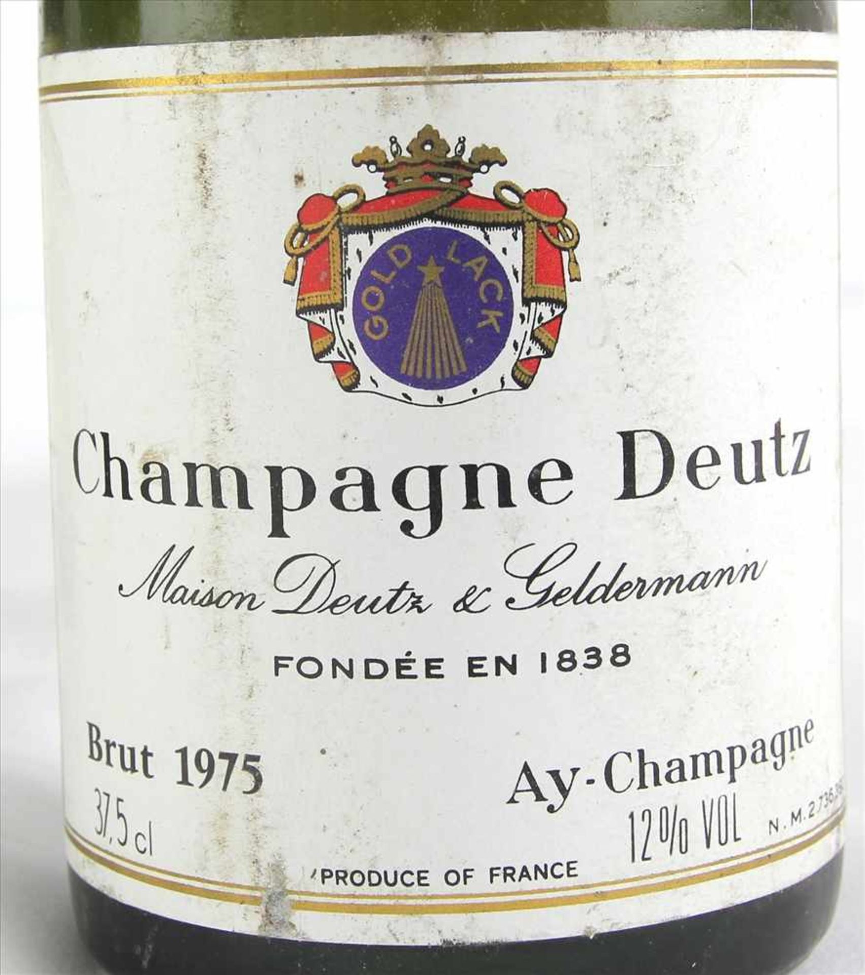 Drei Flaschen Champagner DeutzCuvée William Deutz. 2 x 0,7 Liter und eine kleine 0,375 Literflasche. - Bild 4 aus 4