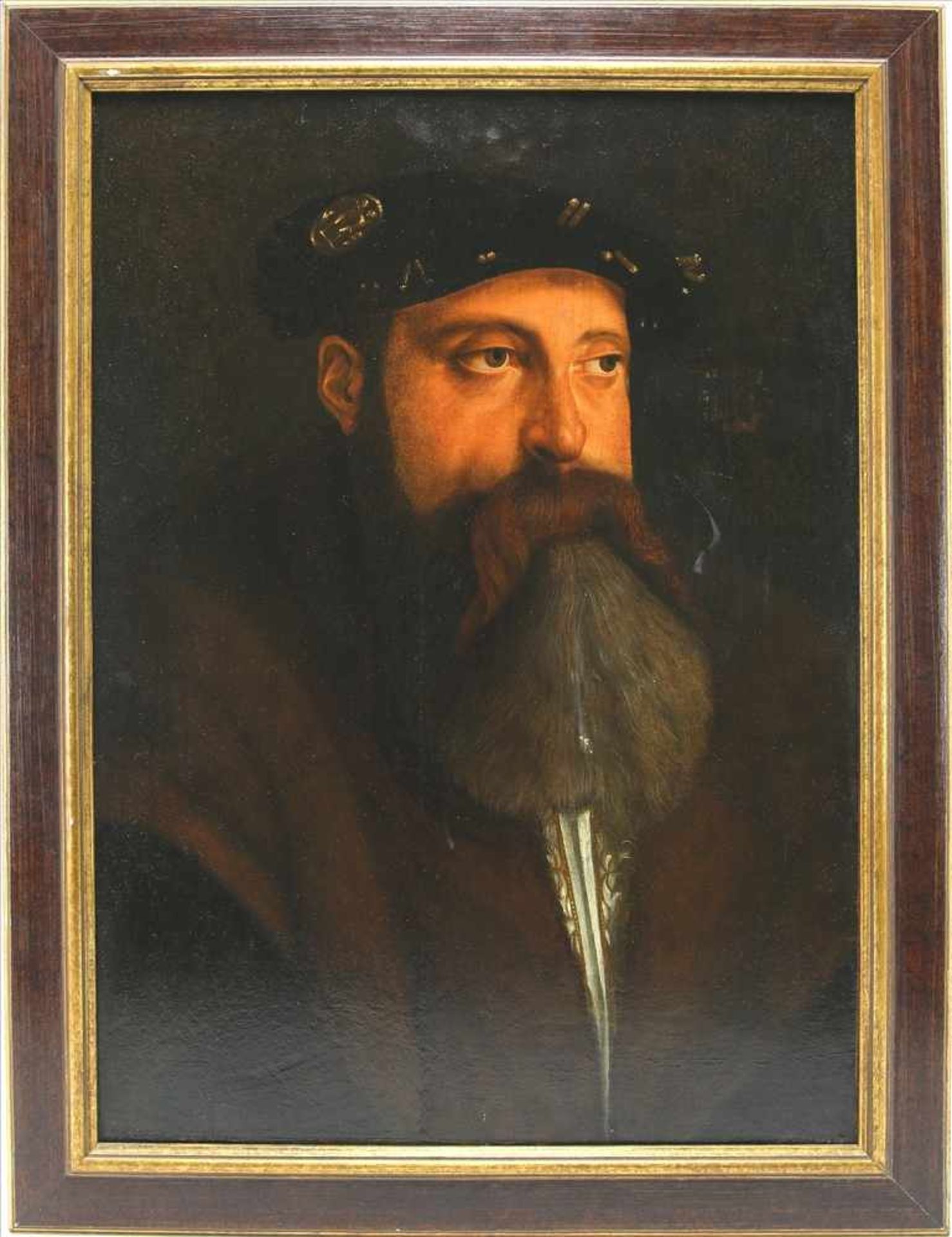 Schaffner, Martin1478 Ulm - 1548 Ulm attr. Portrait des Herzog Ludwig X. von Bayern. Öl auf Holz, - Bild 2 aus 17