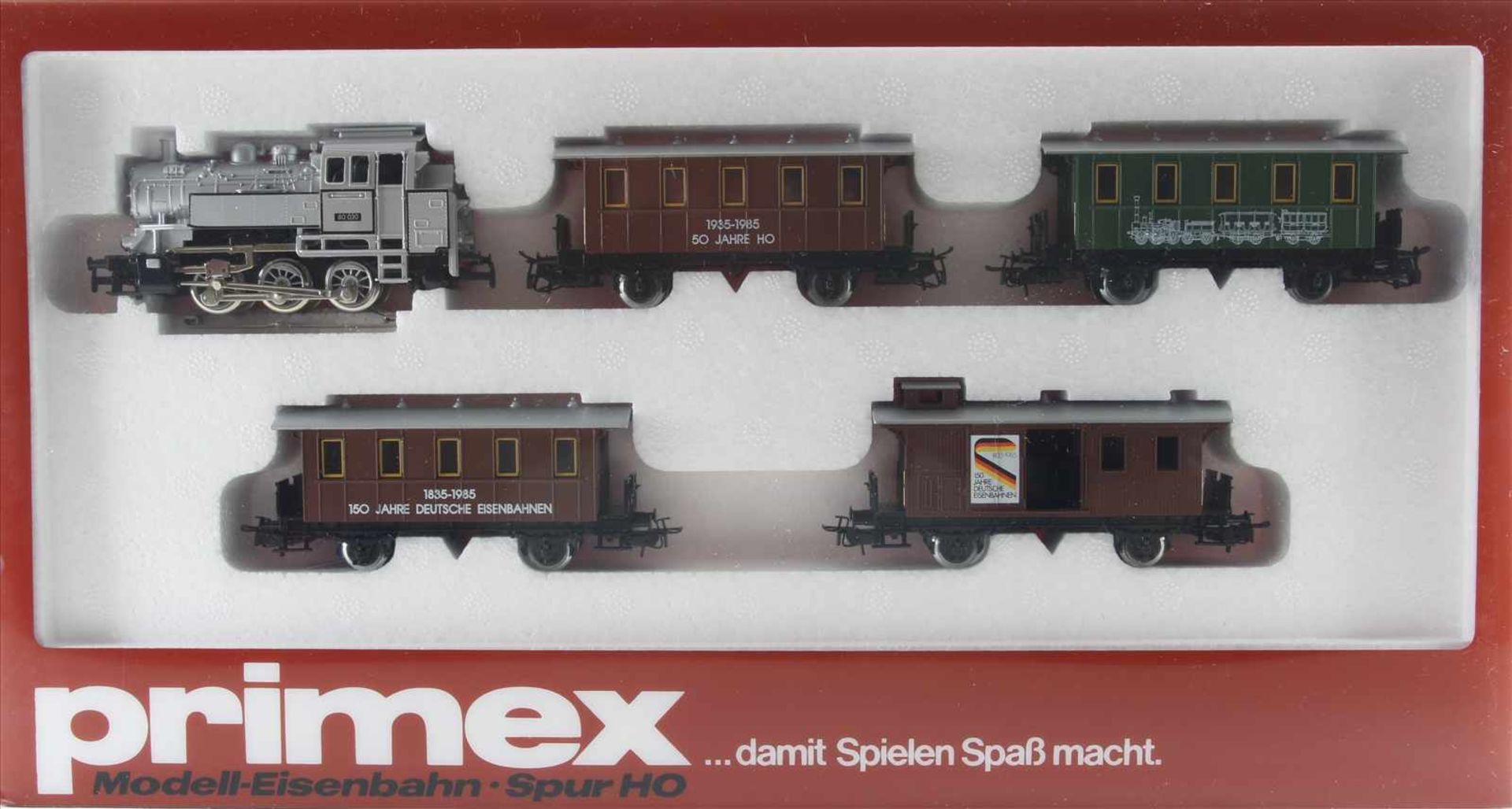 Primex H0 2750Zug-Set. Jubiläumszug 150 Jahre Deutsche Eisenbahn. Guter Zustand, wie abgebildet, aus