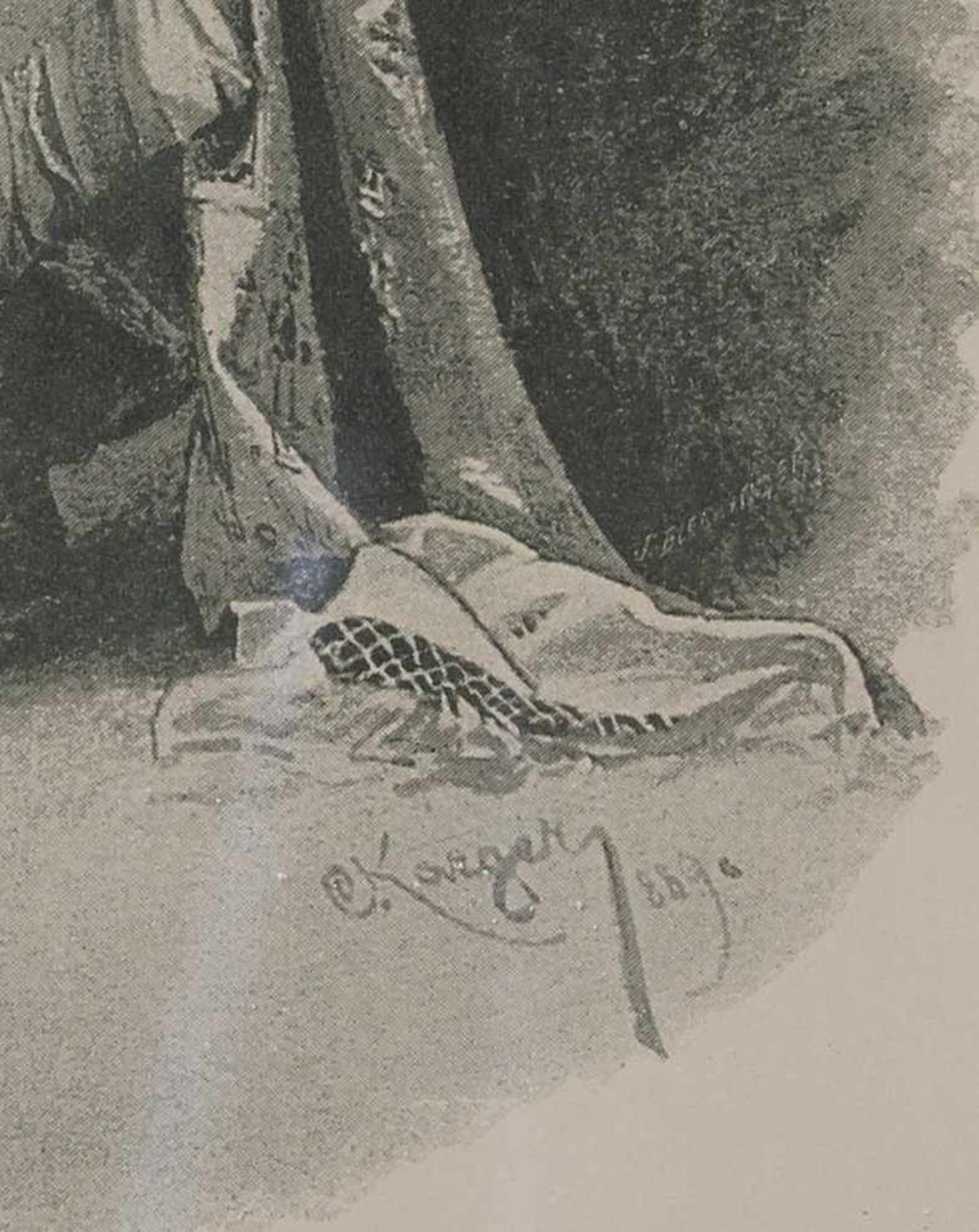Karger, Karl1848 Wien - 1913 ebenda. Dame aus dem Empire. Lithographie auf Papier. Unten rechts - Bild 3 aus 4