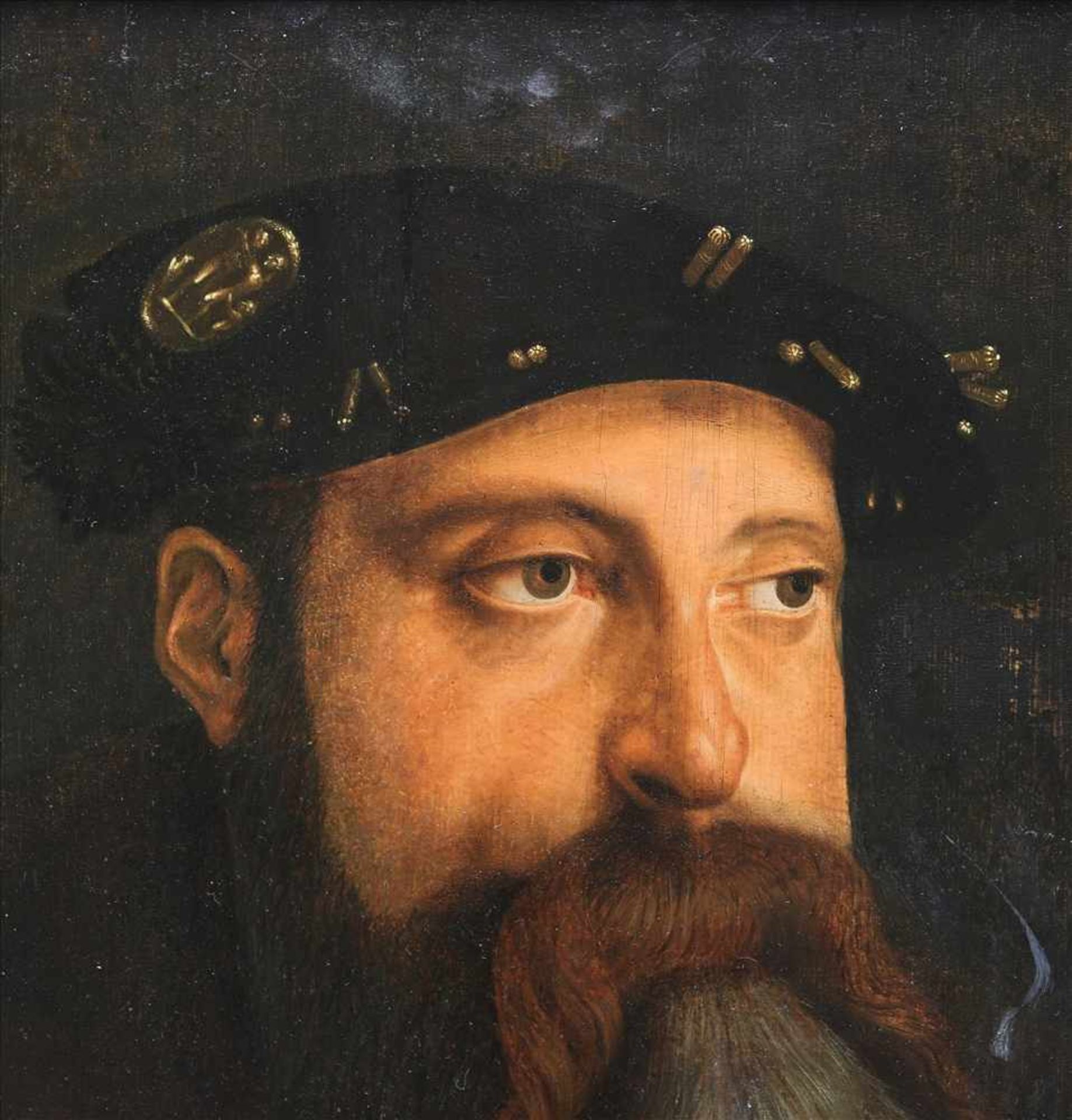 Schaffner, Martin1478 Ulm - 1548 Ulm attr. Portrait des Herzog Ludwig X. von Bayern. Öl auf Holz, - Bild 4 aus 17