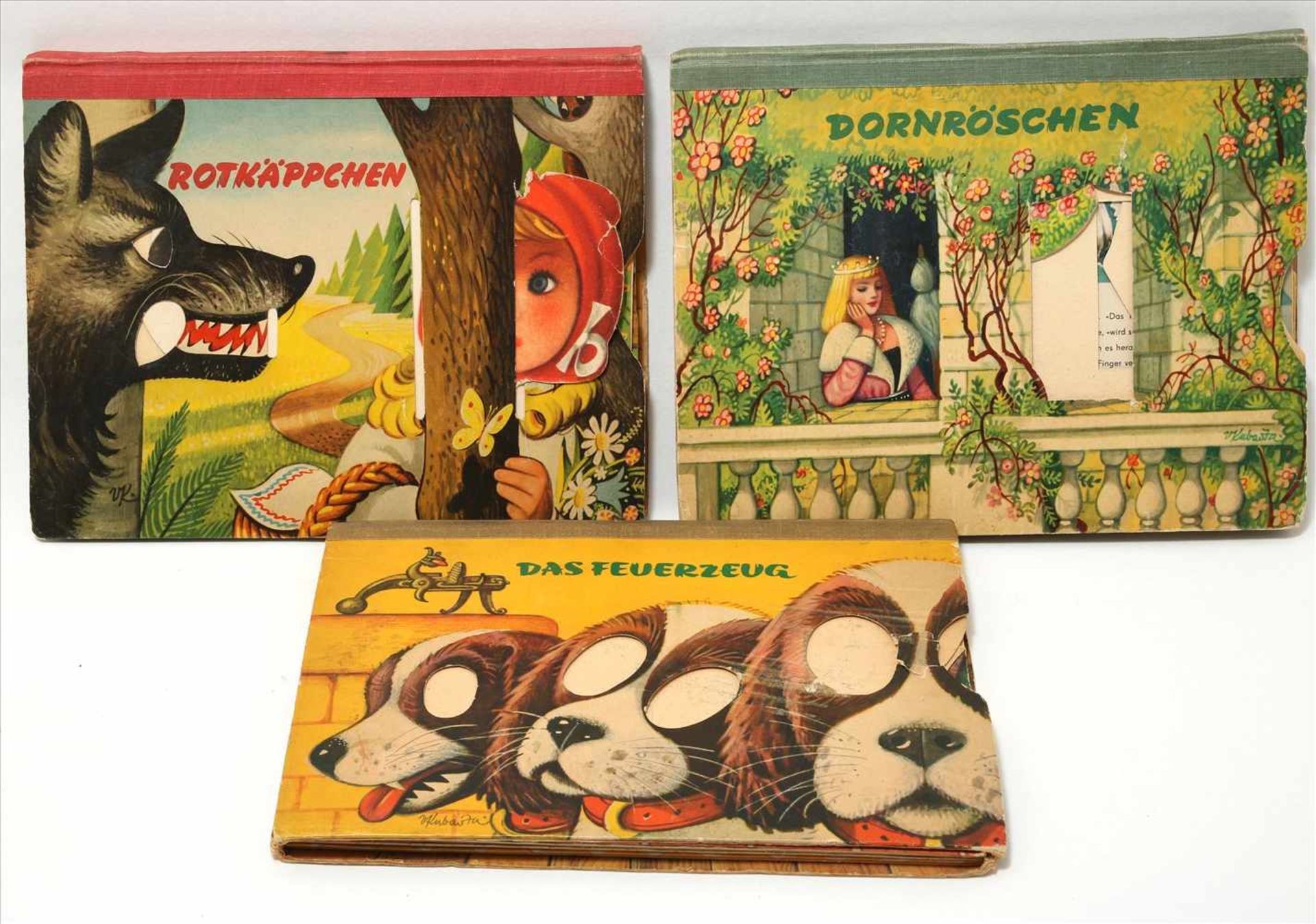 Drei MärchenbücherWojtech Kubasta 1914 Wien - 1992 Prag. Pop-up Bücher Artia 1961 bzw. 1964 durch
