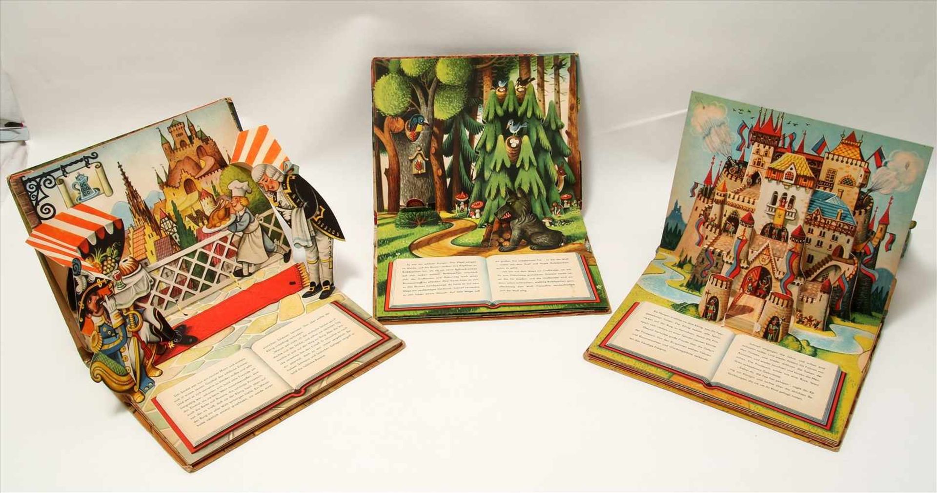 Drei MärchenbücherWojtech Kubasta 1914 Wien - 1992 Prag. Pop-up Bücher Artia 1961 bzw. 1964 durch - Bild 3 aus 3