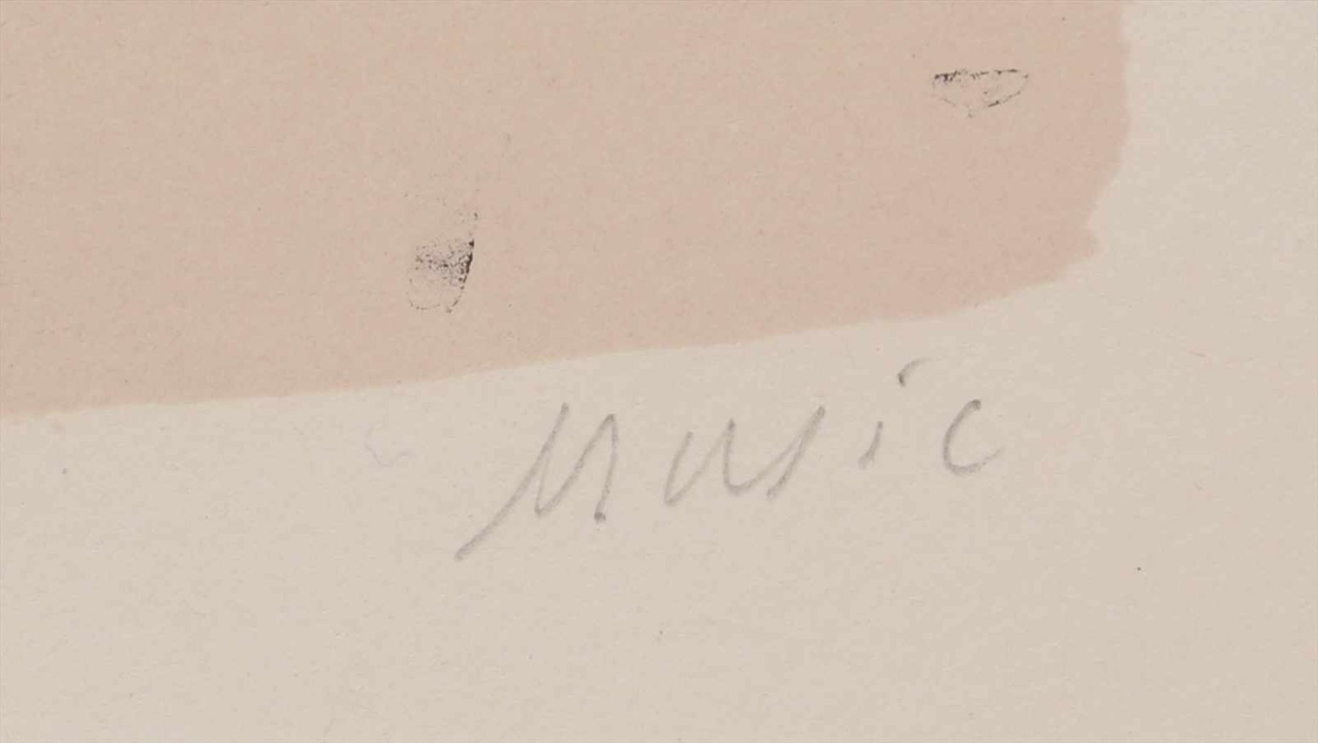 Music, Zoran Antonio1909 Bucovica - 2005 Venedig. Fische (1951). Lithographie auf Umbria Adriani - Image 2 of 3