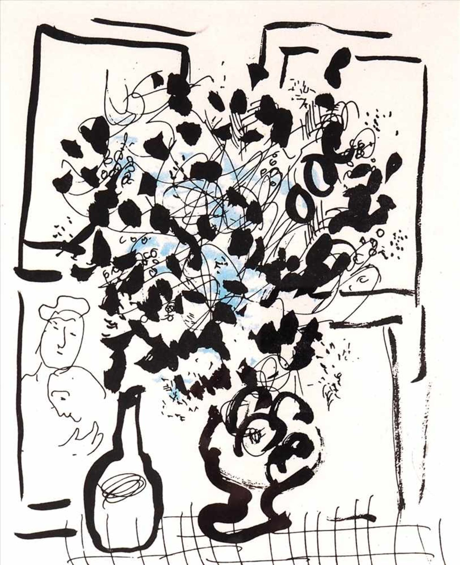 Chagall, Marc1887 Witebsk - 1985 Saint-Paul-de-Vence, nach. Farblithographie. Nach Nature morte