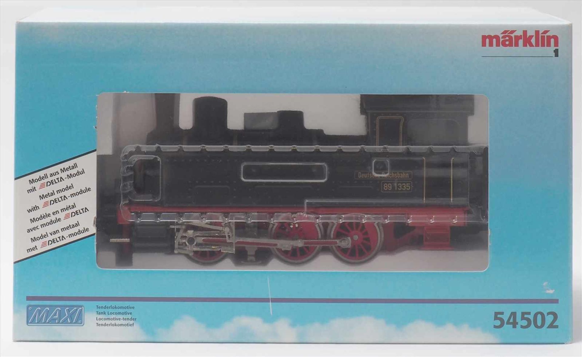 Märklin DampflokSpur 1 Maxi analog/digital. 54502. Tenderlok der DR 89 1335. In OVP mit Papieren.