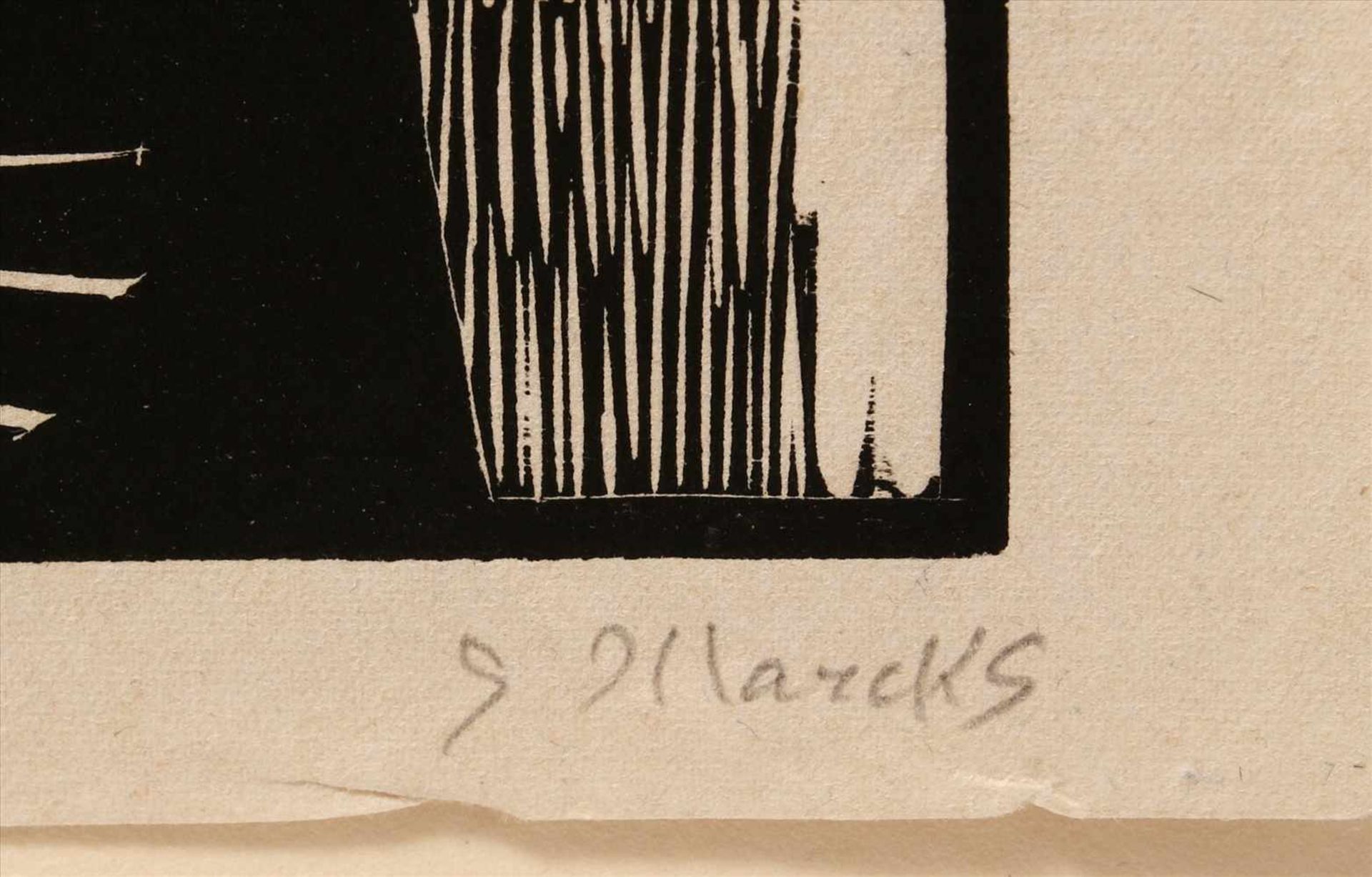 Marcks, Gerhard1889 Berlin - 1981 Burgbrohl. Orpheus in der Unterwelt. Holzschnitt. Unten rechts - Bild 2 aus 6