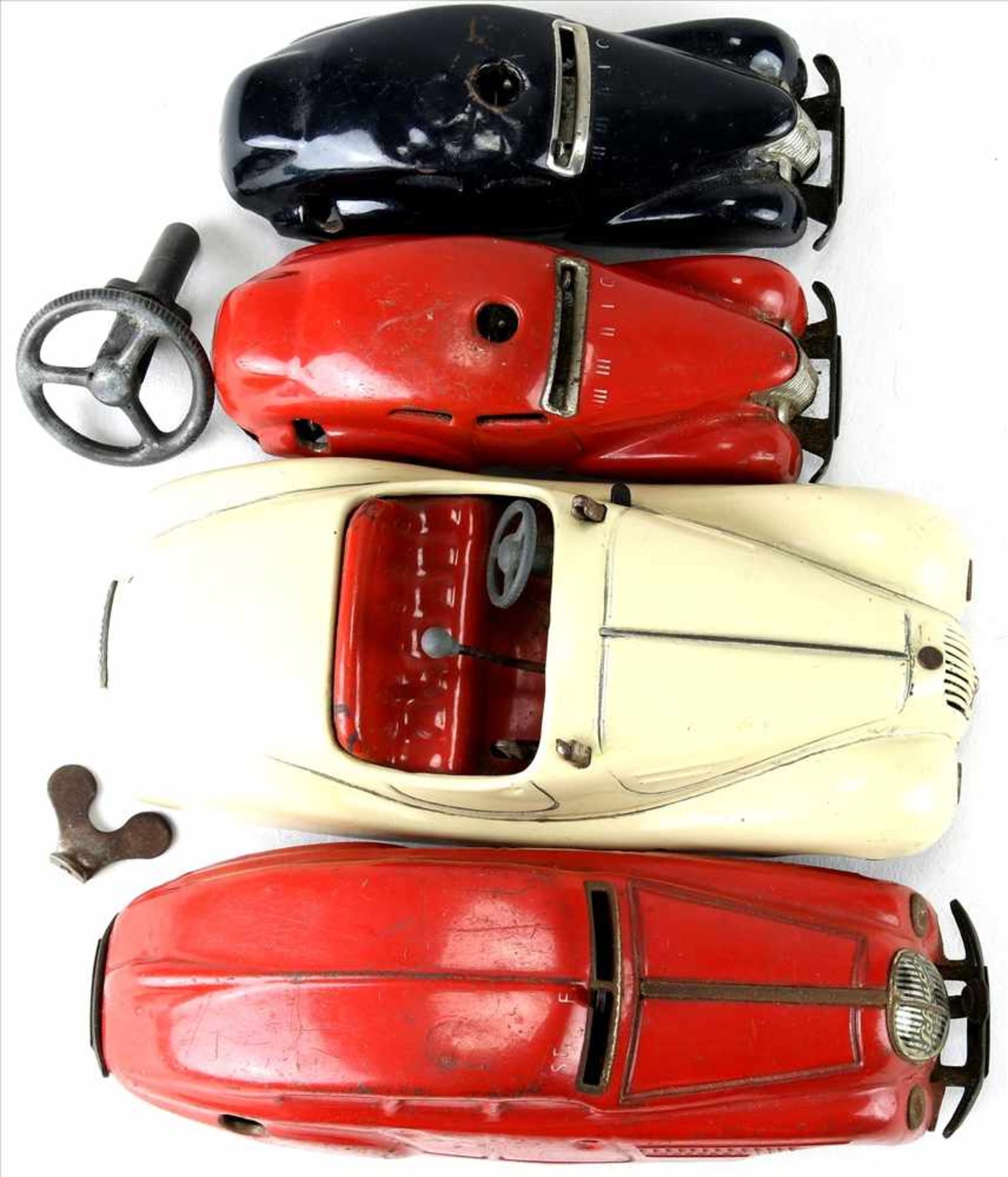 Vier Schuco Autos2 x Nr. 3000, 1 x Examico 4001 und Nr. 1750. Unterschiedliche Zustände. 1750 und - Bild 8 aus 9