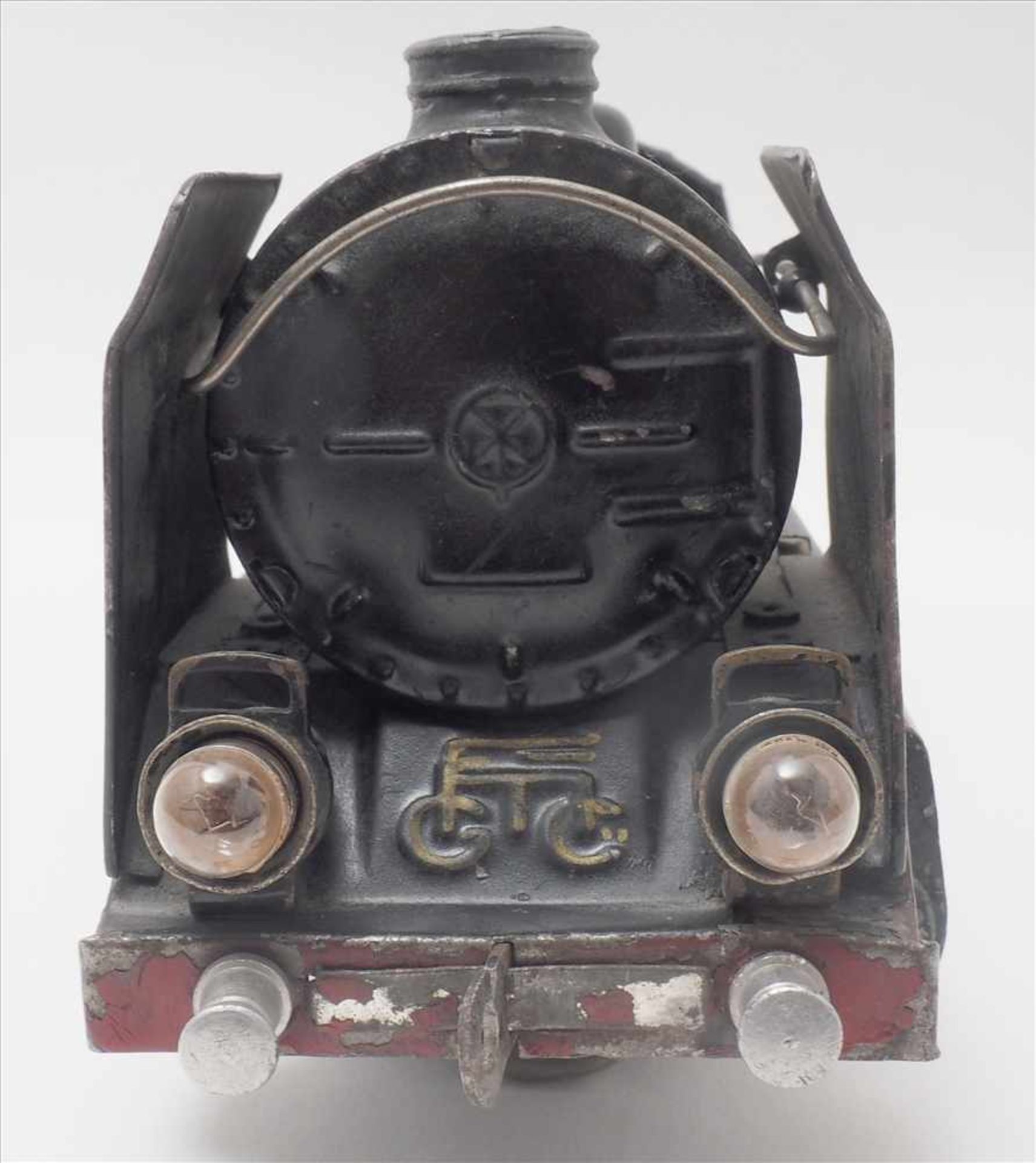 Märklin DampflokSpur 0, 1930-er Jahre. Elektroantrieb. Zweiachsige Dampflokomotive mit passendem - Bild 4 aus 9