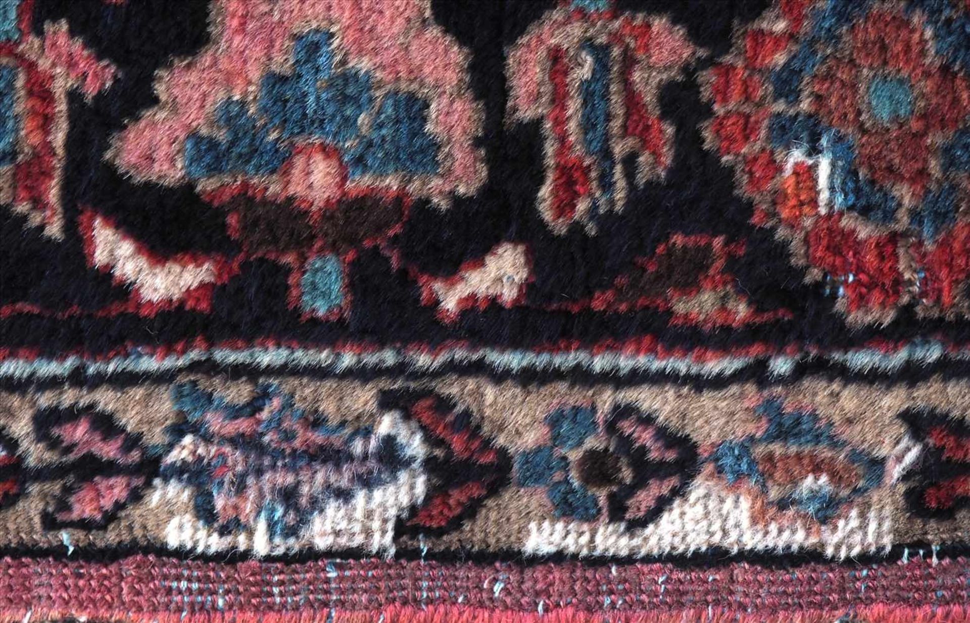 VasenteppichSarogh Persien für den amerikanischen Markt 20. Jh. Wolle. Mehrfachbordüre mit floral - Bild 5 aus 5