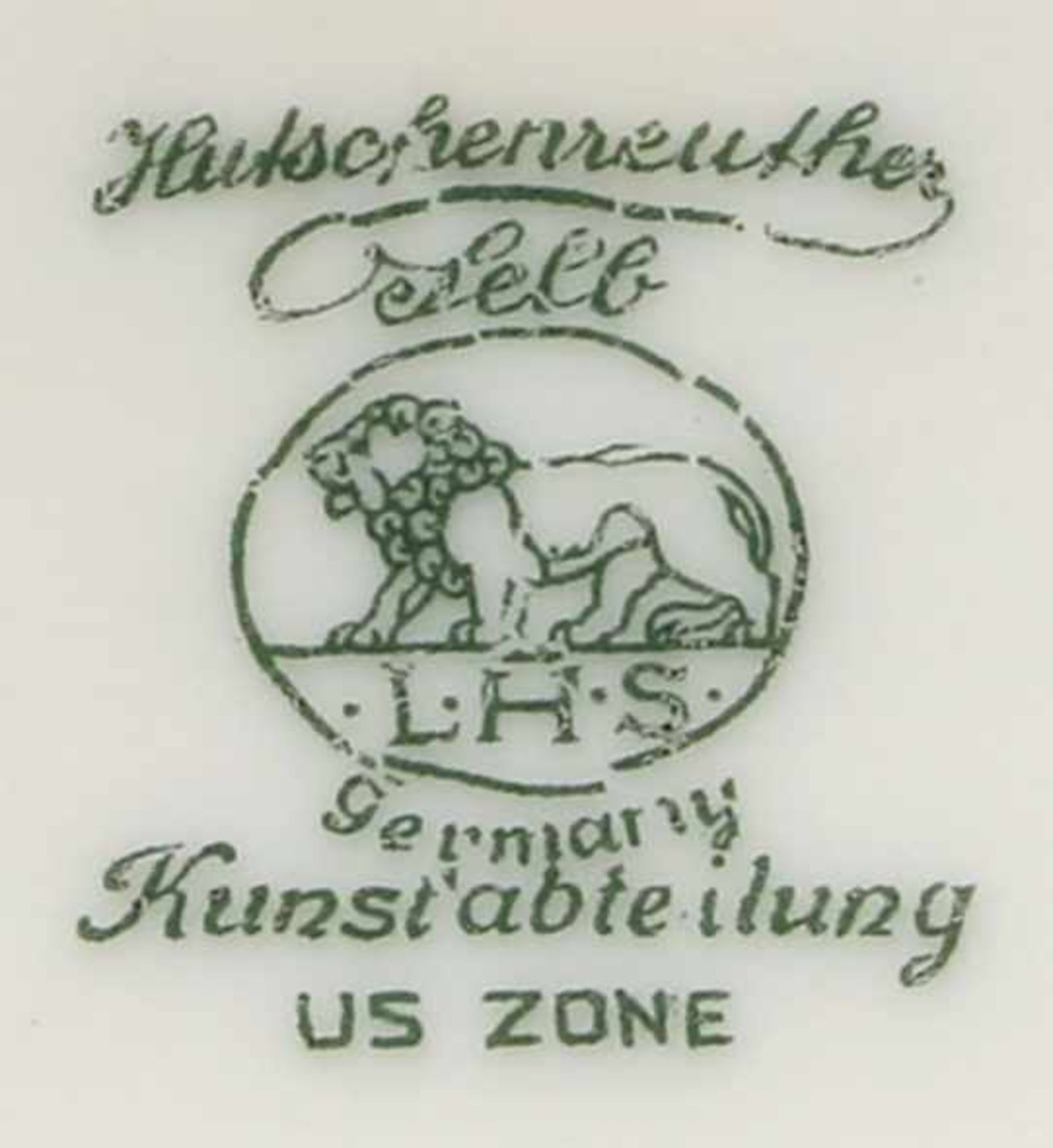 EuleHutschenreuther Selb (US Zone). Porzellan, teils farbig staffiert. Unter dem Boden - Bild 6 aus 6