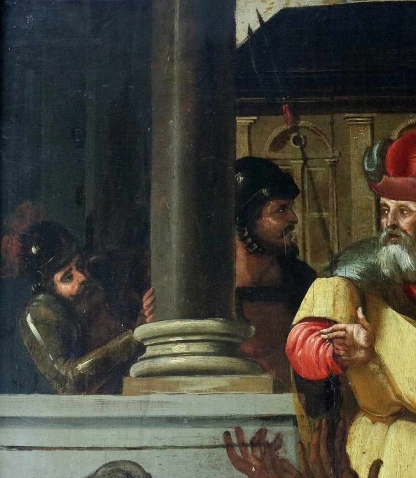 Flämischer Altmeister16./17. Jh. Ecce Homo. Vielfigurige Szene mit dem von Herodes auf einer - Bild 12 aus 16