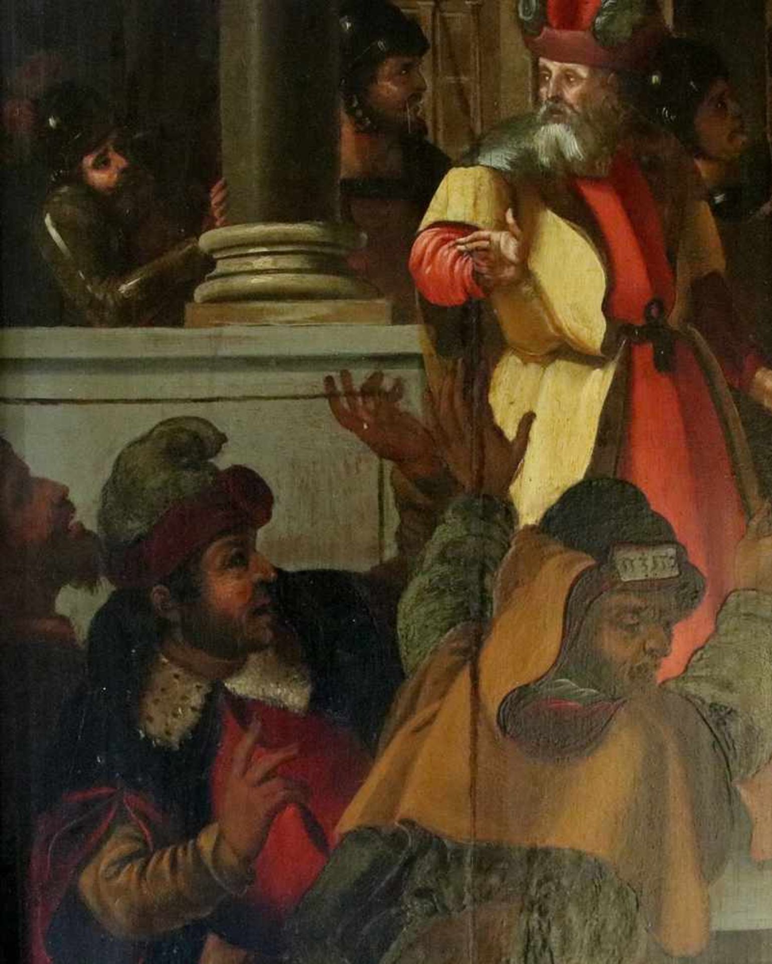 Flämischer Altmeister16./17. Jh. Ecce Homo. Vielfigurige Szene mit dem von Herodes auf einer - Bild 5 aus 16