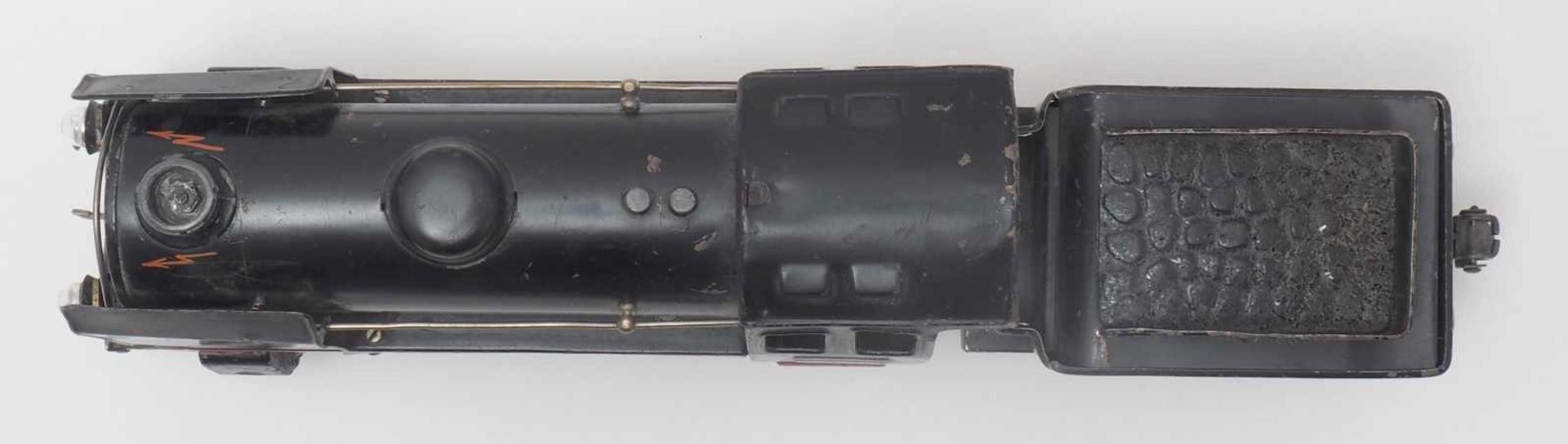 Märklin DampflokSpur 0, 1930-er Jahre. Elektroantrieb. Zweiachsige Dampflokomotive mit passendem - Bild 3 aus 9