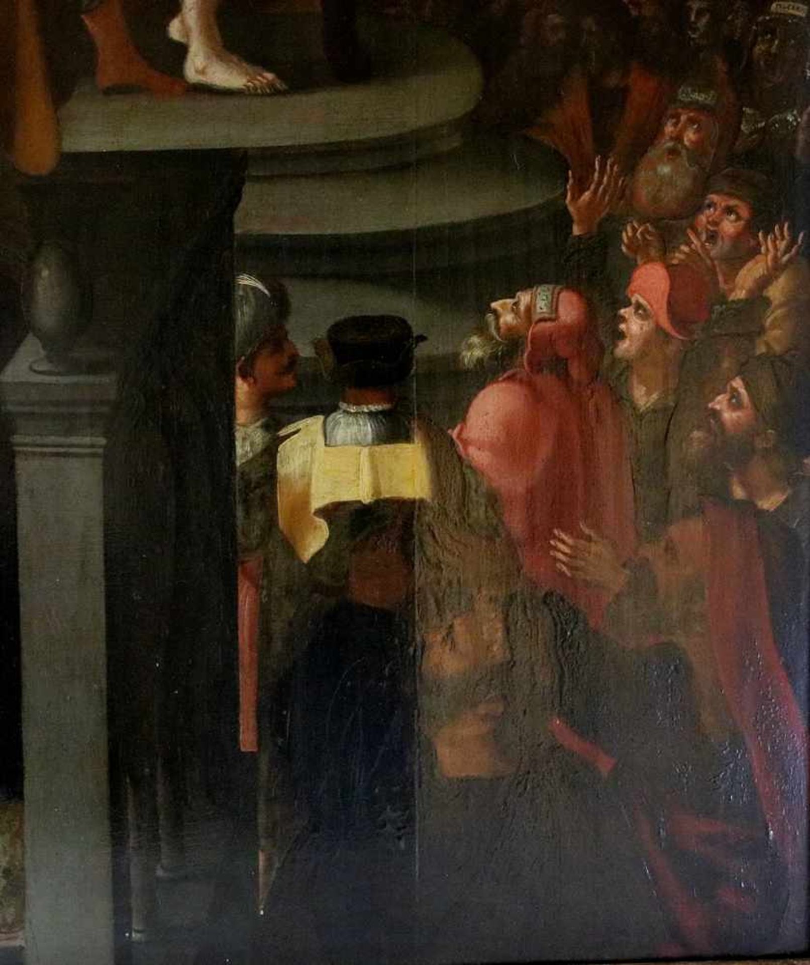 Flämischer Altmeister16./17. Jh. Ecce Homo. Vielfigurige Szene mit dem von Herodes auf einer - Bild 7 aus 16
