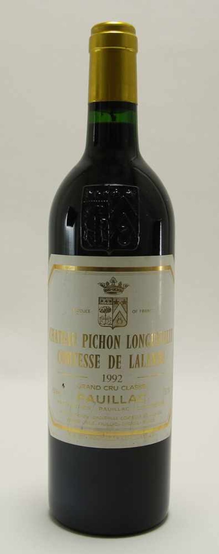 Chateau Pichon Longueville 1992Comtesse de Lalande 1986. Grand Cru Classé. 0,75 Liter Flasche.