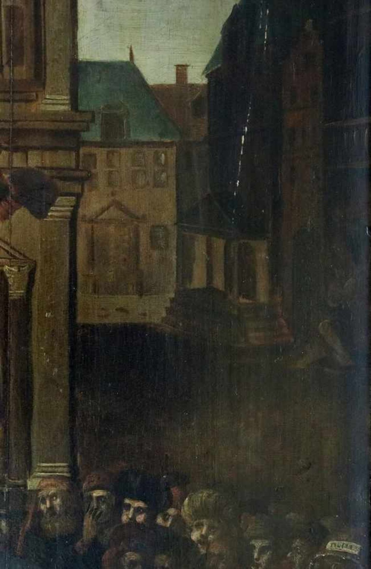 Flämischer Altmeister16./17. Jh. Ecce Homo. Vielfigurige Szene mit dem von Herodes auf einer - Bild 13 aus 16