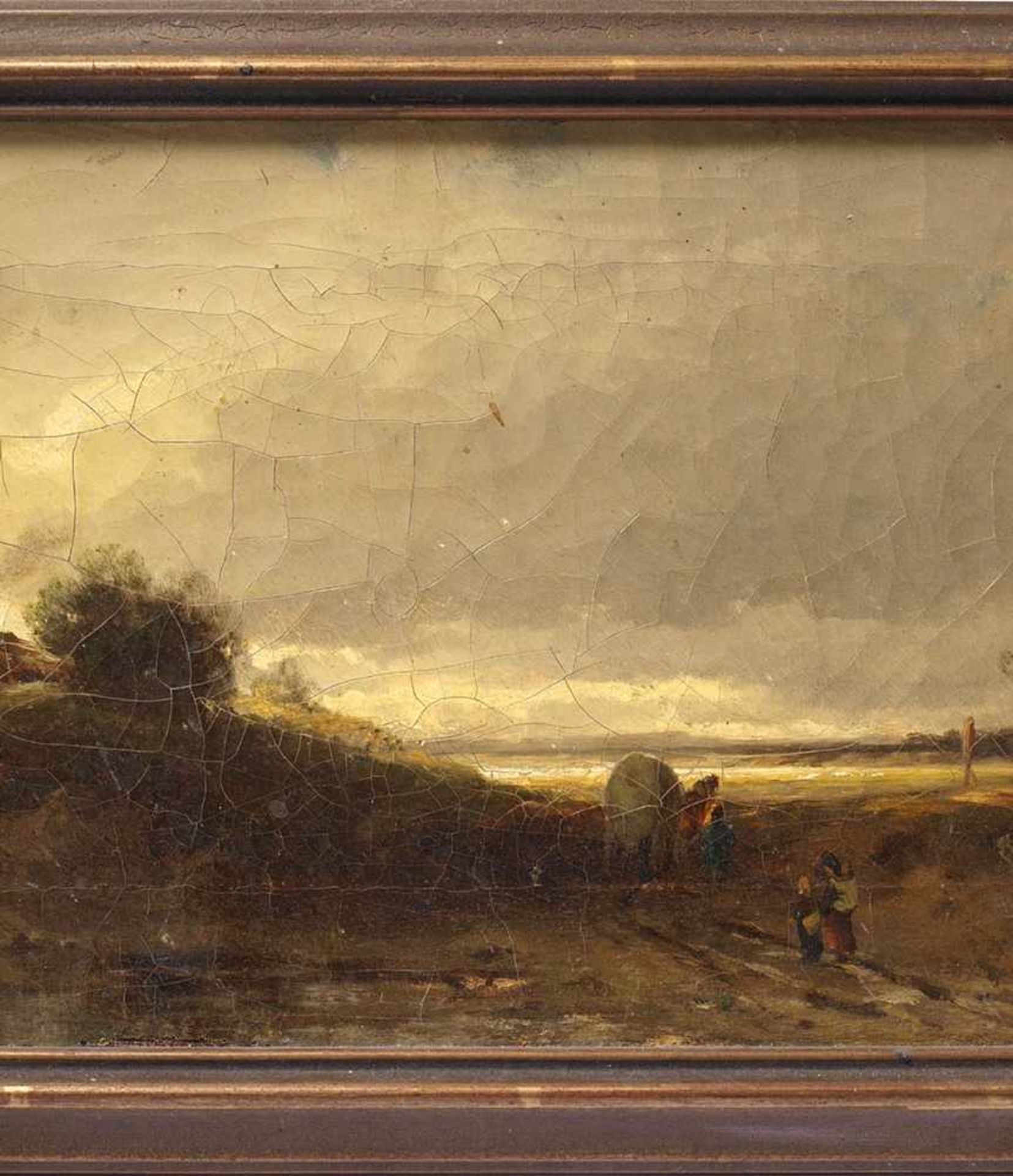 Wimmer, ConradMünchen 1844 - 1905. Küstenlandschaft unter stürmischem Himmel. Im Vordergrund - Bild 7 aus 8