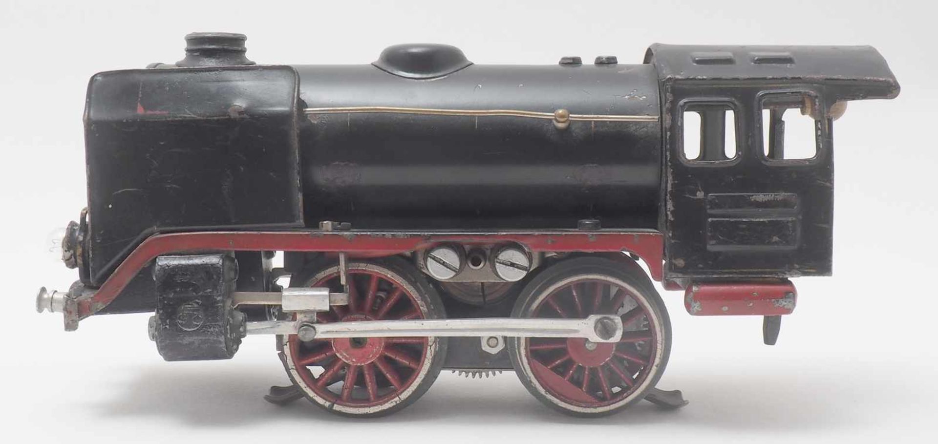 Märklin DampflokSpur 0, 1930-er Jahre. Elektroantrieb. Zweiachsige Dampflokomotive mit passendem - Bild 5 aus 9