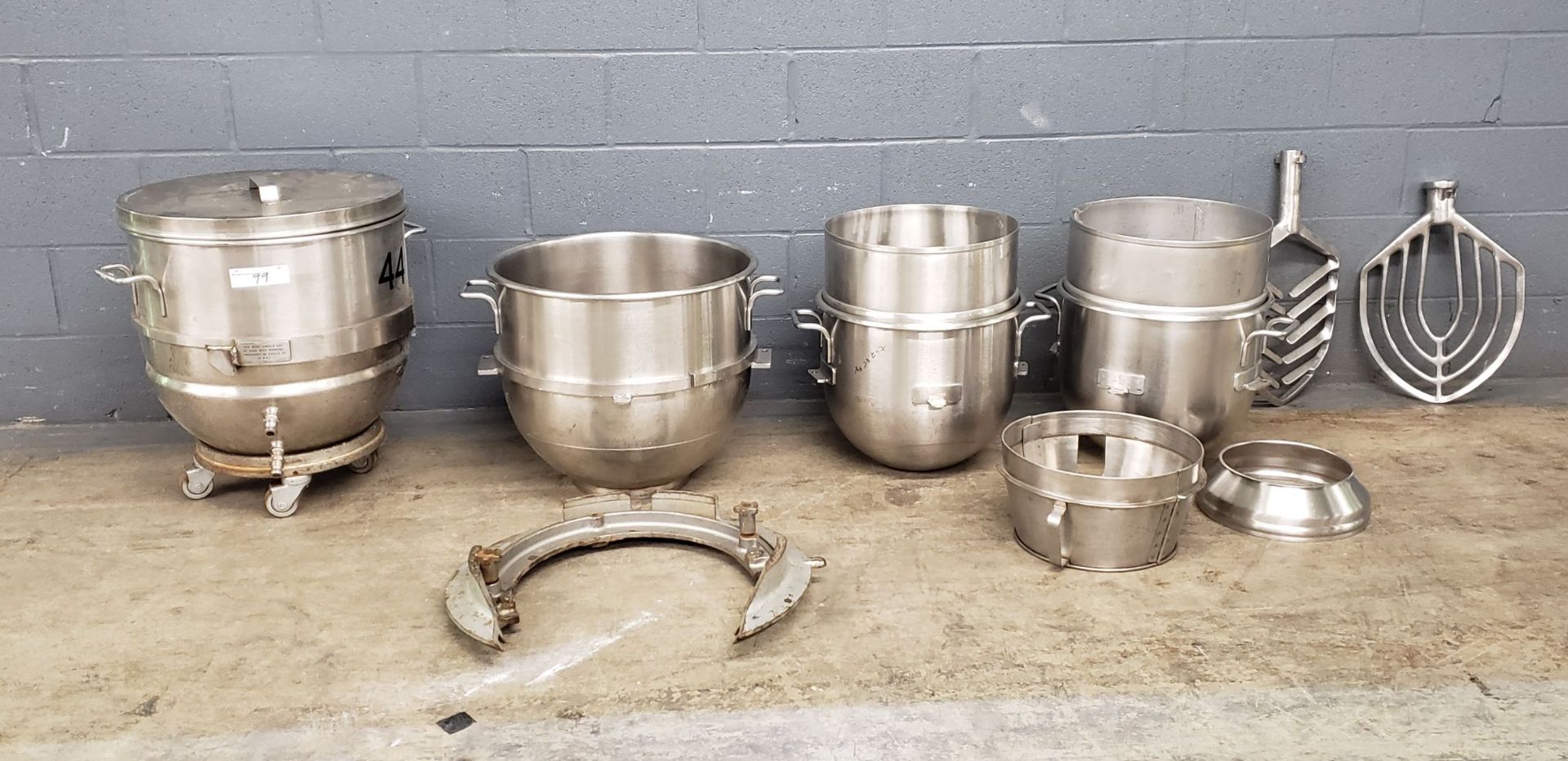 Lot of Hobart Mixer Bowls and Beaters, S/S - Image 3 of 18