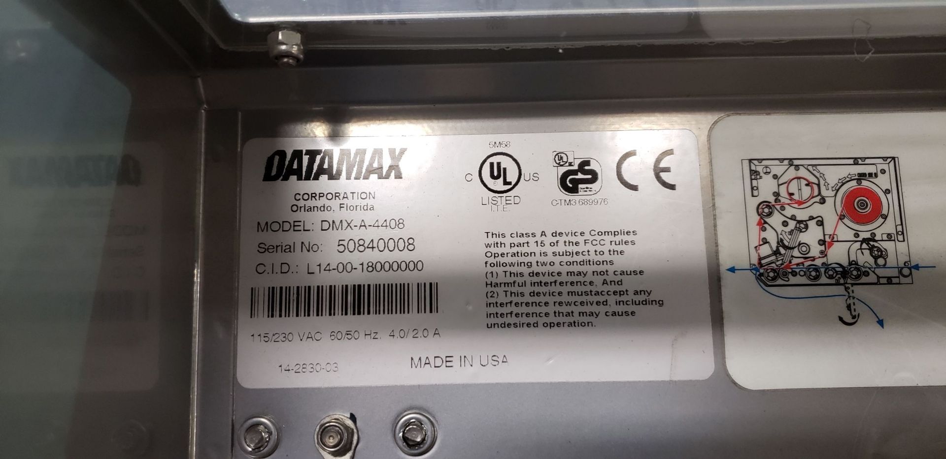 (2) Datamax 400 DPI Printers - Image 8 of 13