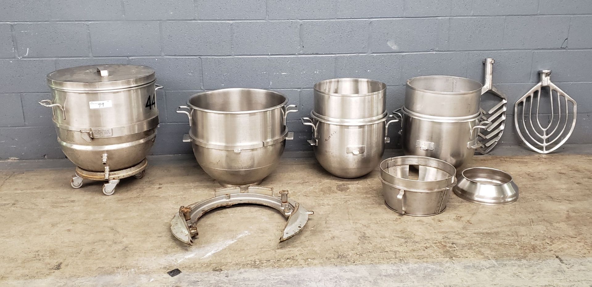 Lot of Hobart Mixer Bowls and Beaters, S/S - Image 2 of 18