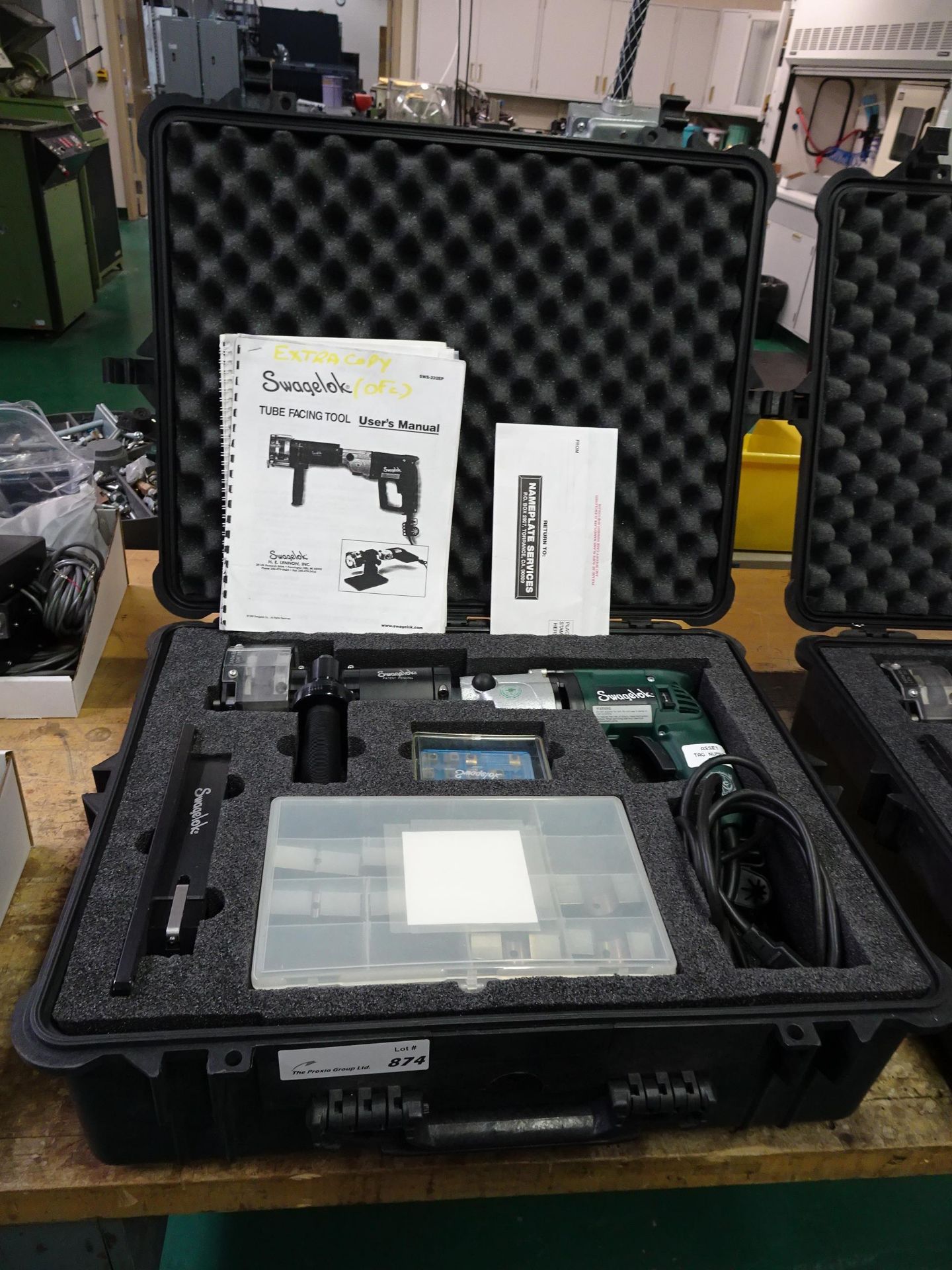 Swagelok Model SWS-EP232 2-Facing Tool Kit With (1) Metabo Hammer Drill, (2) Facing Unit, Associated