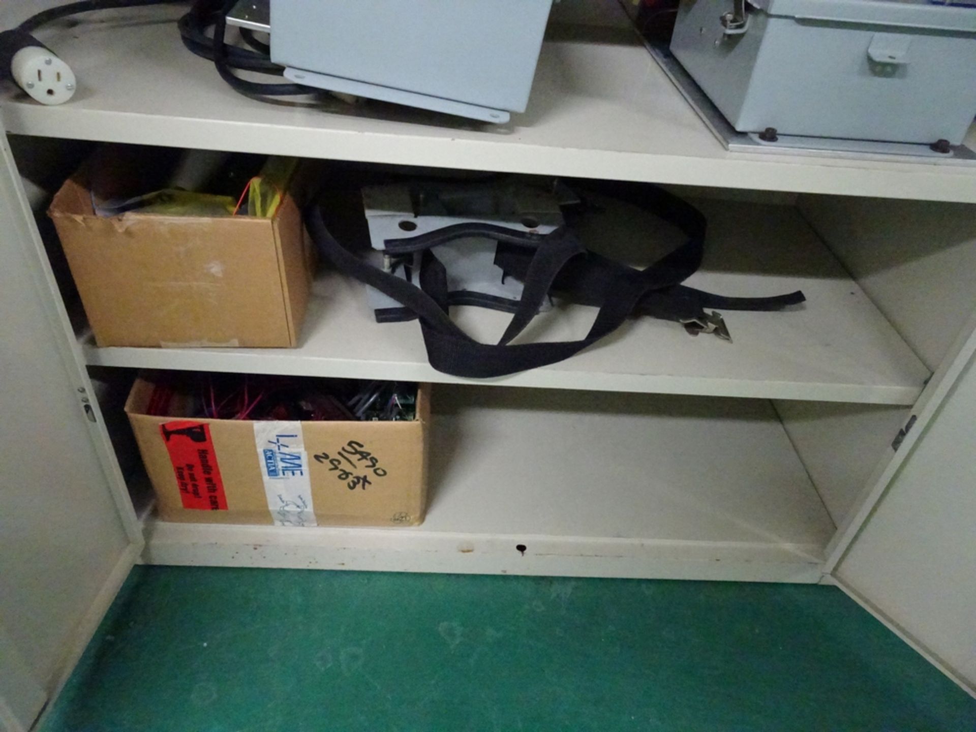(1) Lot of (2) 2-Door Metal Storage Cabinets With National Instruments Backplane With Associated - Image 6 of 7