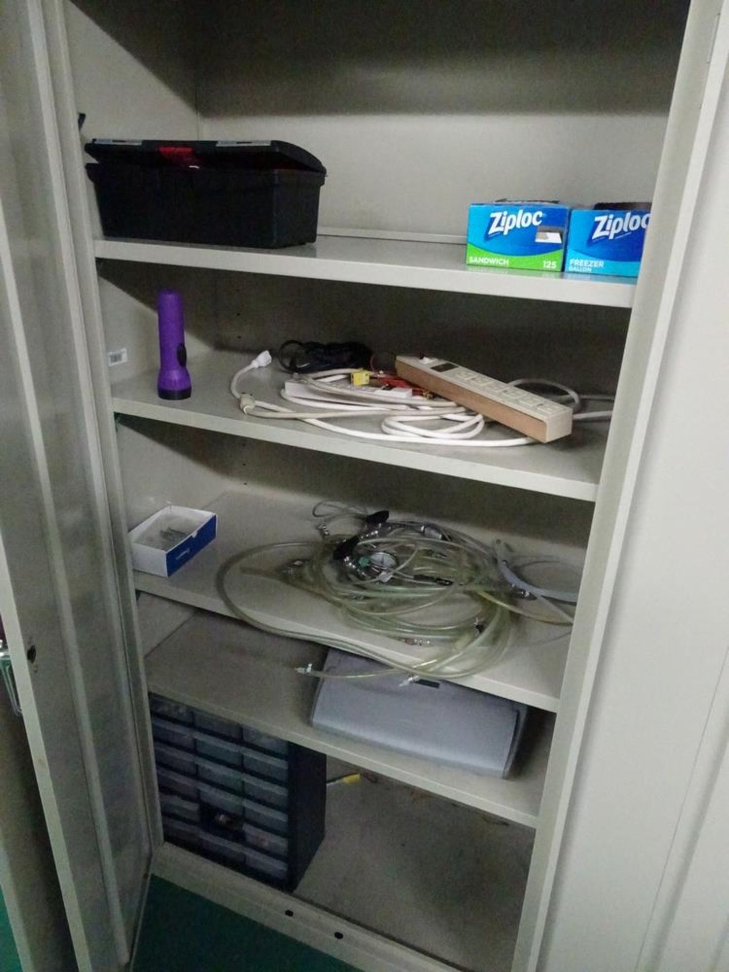 (1) Lot of (2) 2-Door Metal Storage Cabinets With National Instruments Backplane With Associated - Image 7 of 7