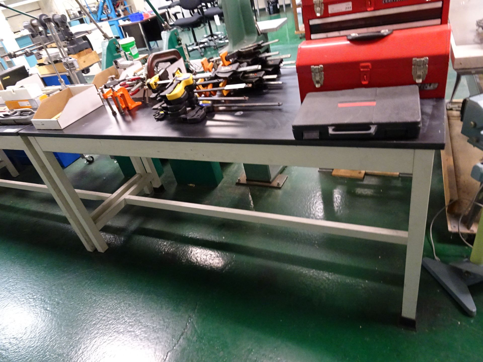 72" x 30" Epoxy Top Workbenches, (2) 24" x 36" 2-Tier Steel Work Platforms, (2) Castered Swivel - Image 2 of 5