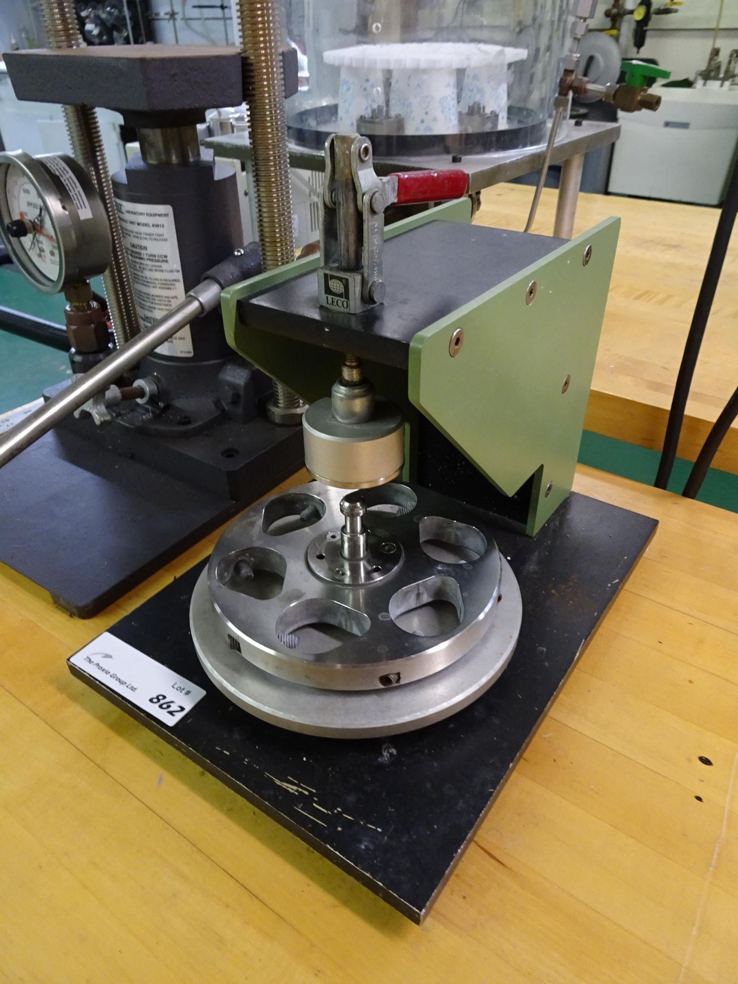 (1) Leco 8 In. Polishing Wheel Mounting Press - Image 2 of 3