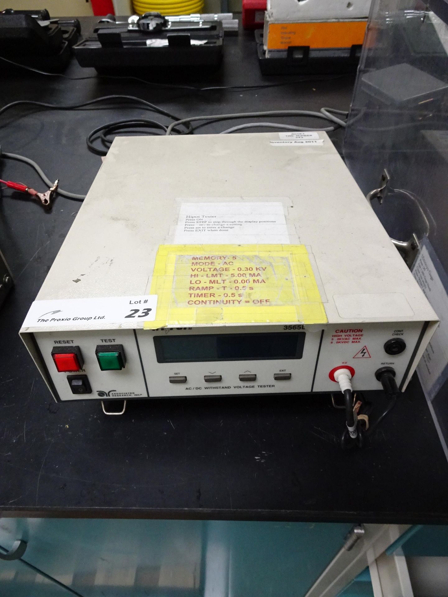Associated Research Inc.Hipot 2 Series AC/DC Withstand Voltage Tester - Image 3 of 4