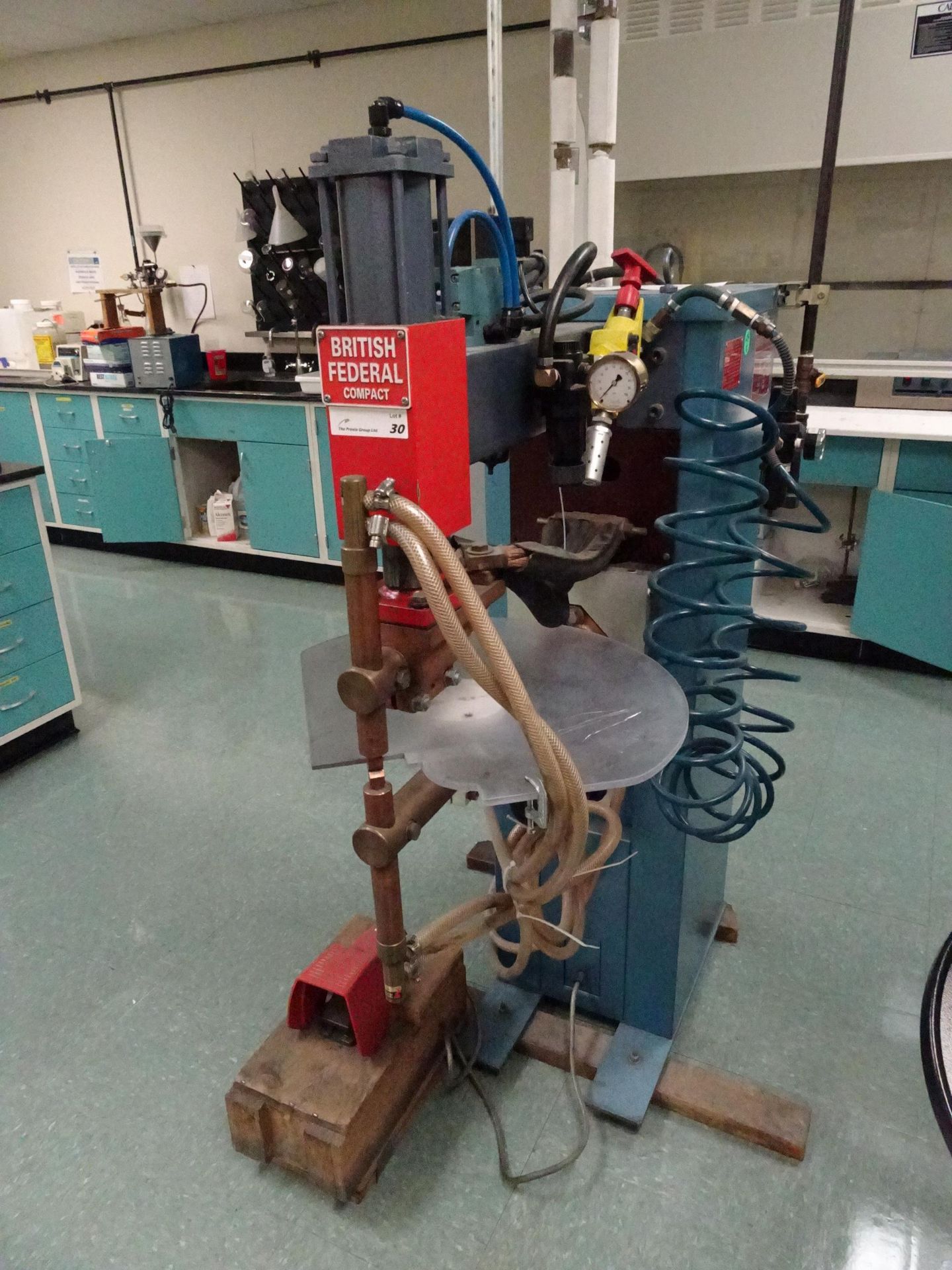 British Federal Stronghold Pedestal Spot Welder With Foot Pedal Controls, Tr Number 45395, 25 KVA, - Image 2 of 5