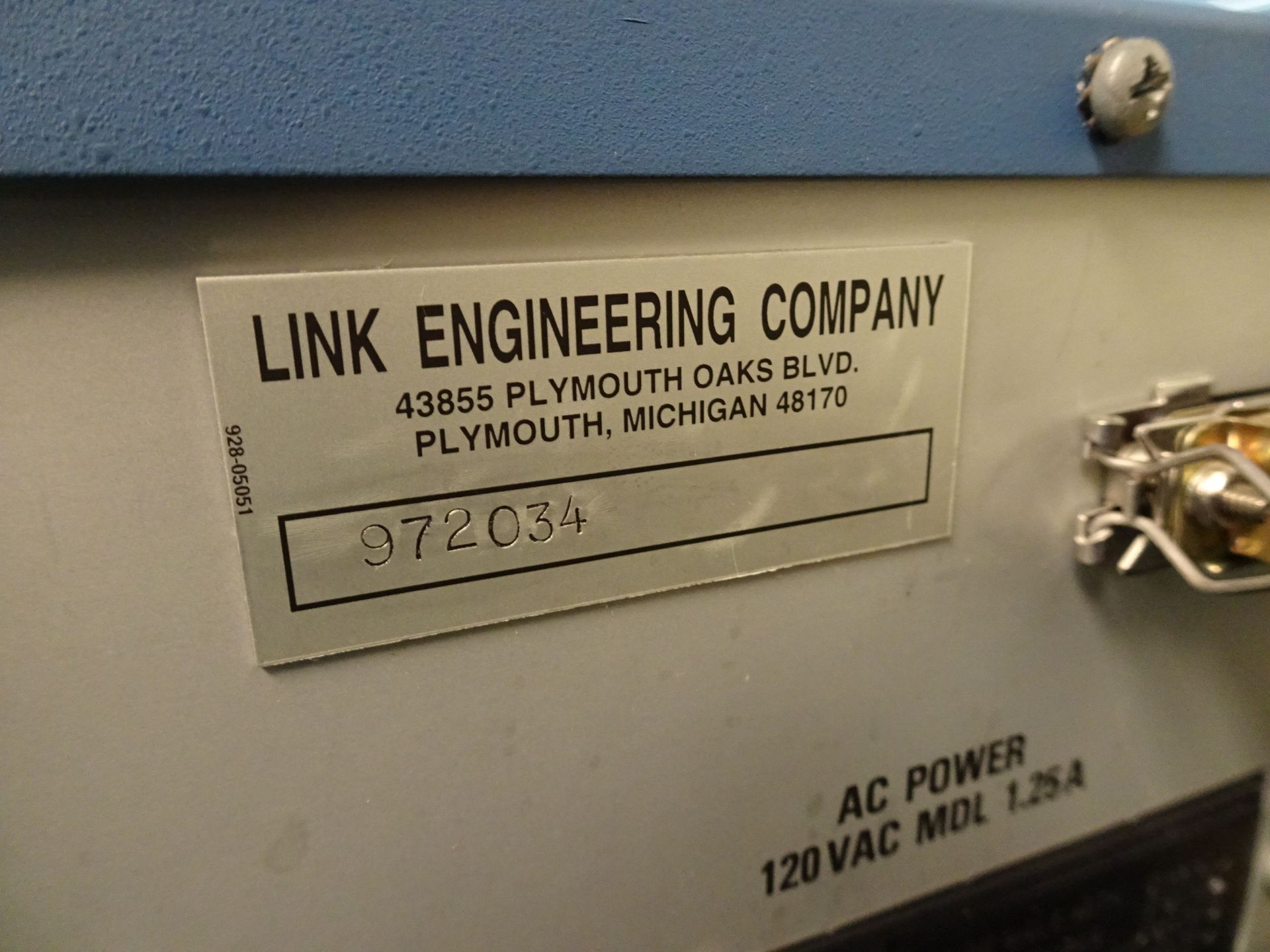Link Engineering Model 1250 Pass Thru Spring Tester with (1) Model EL1 25LBS Tester - Image 6 of 6