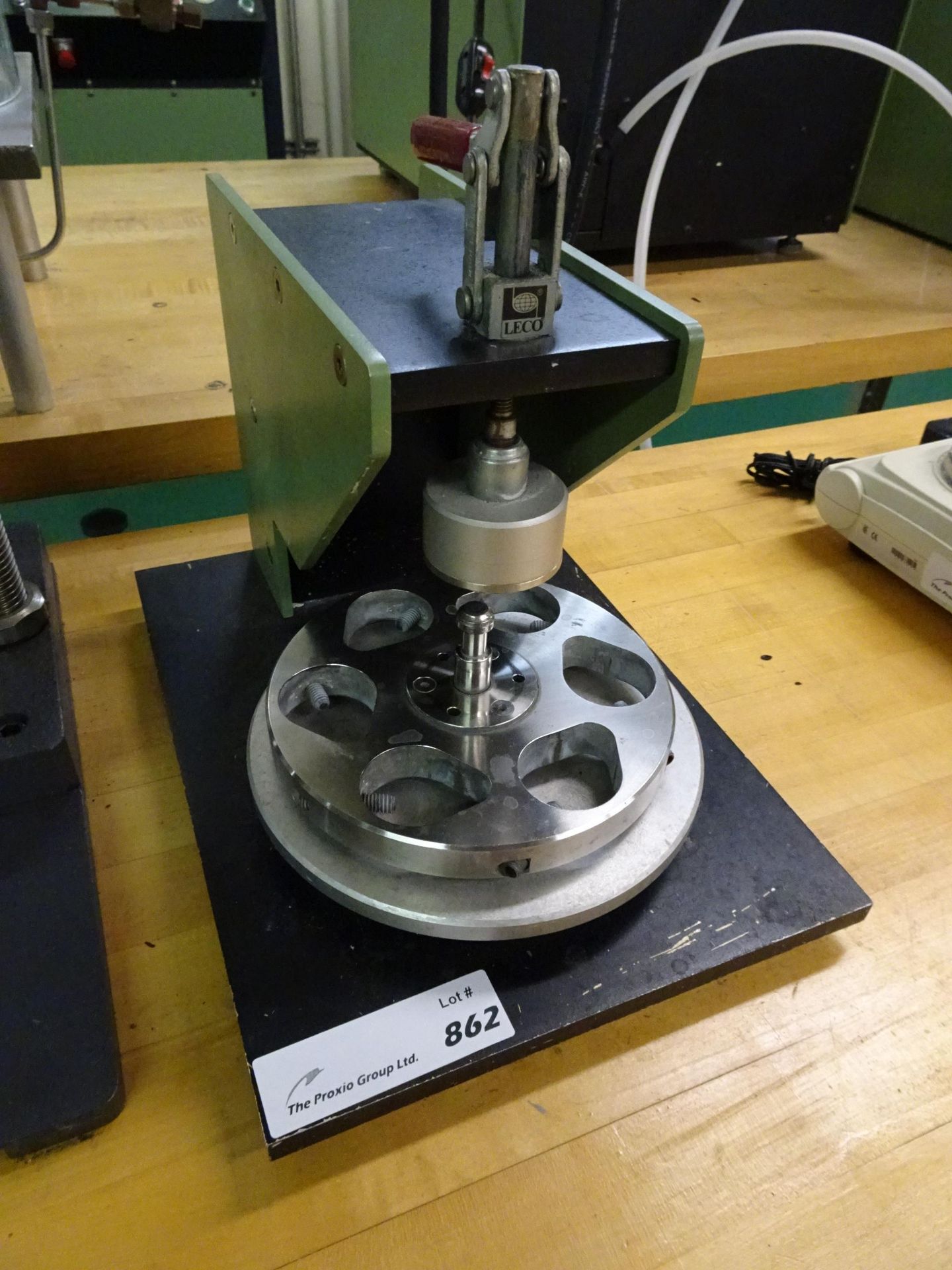 (1) Leco 8 In. Polishing Wheel Mounting Press