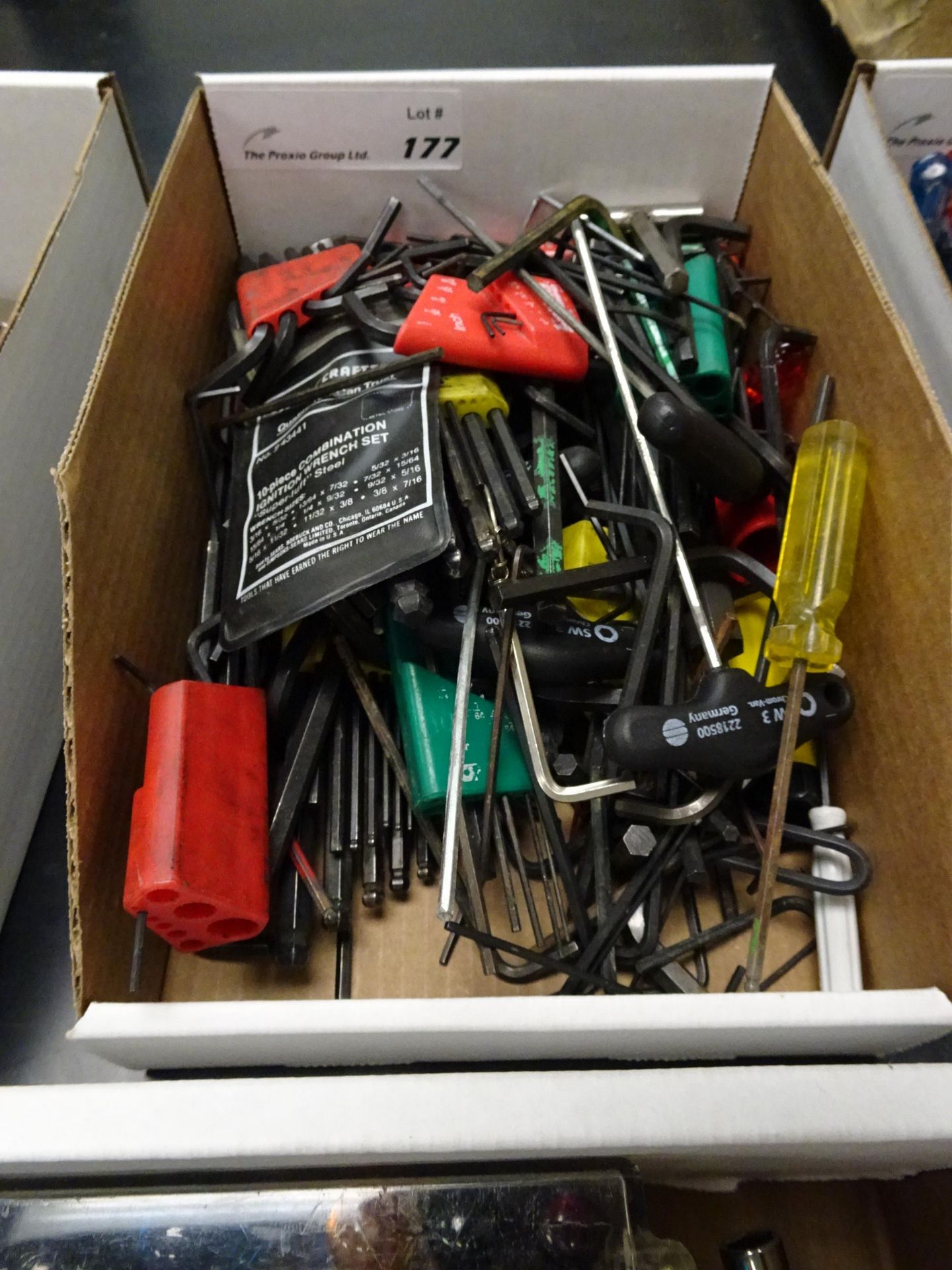 Lot Box of Misc Allen Wrenches