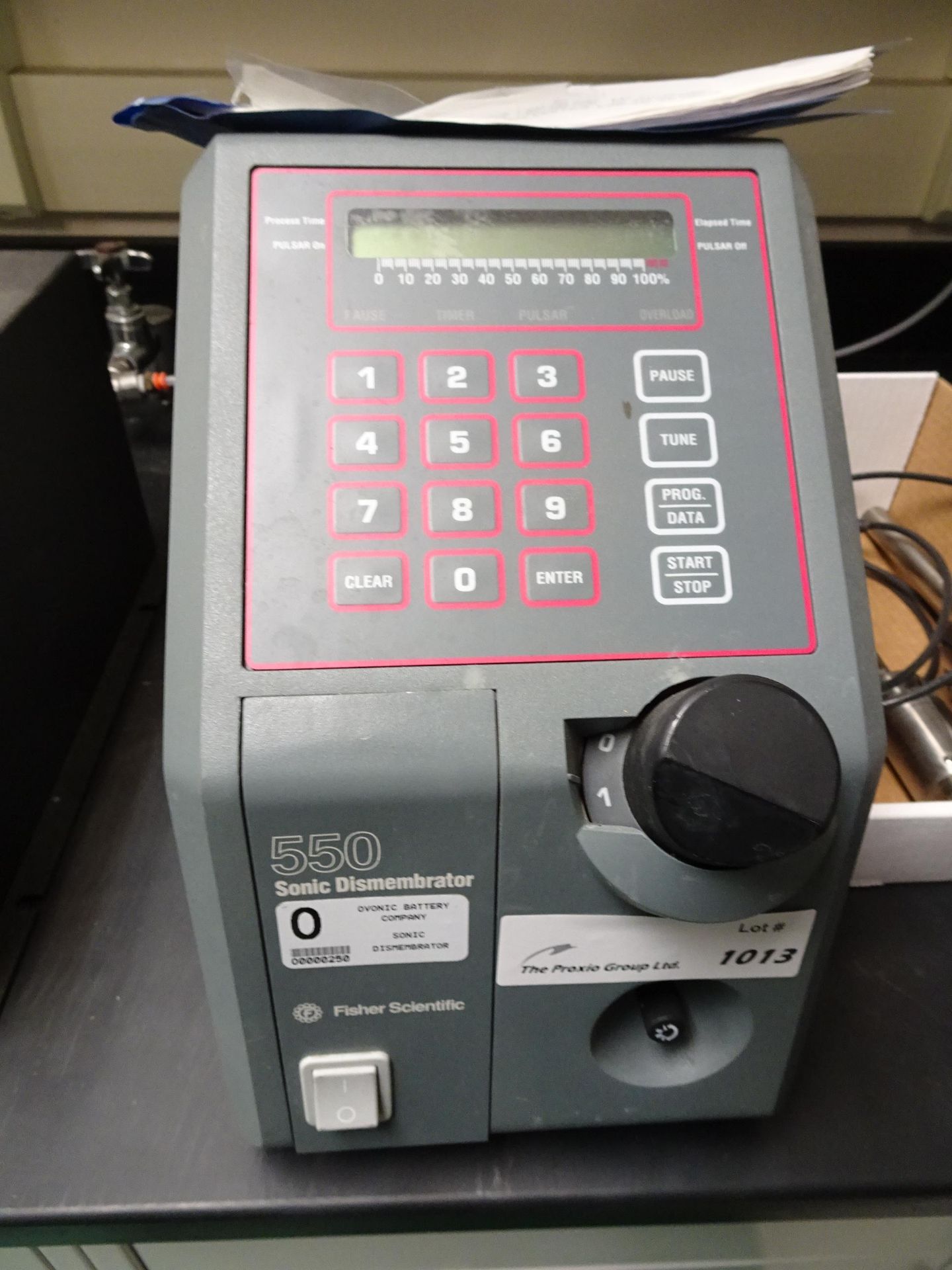 (1) Fisher Model 550 Sonic Dismembrator With Associated Controller, Ultra Sonic Converter And Wands - Image 3 of 5