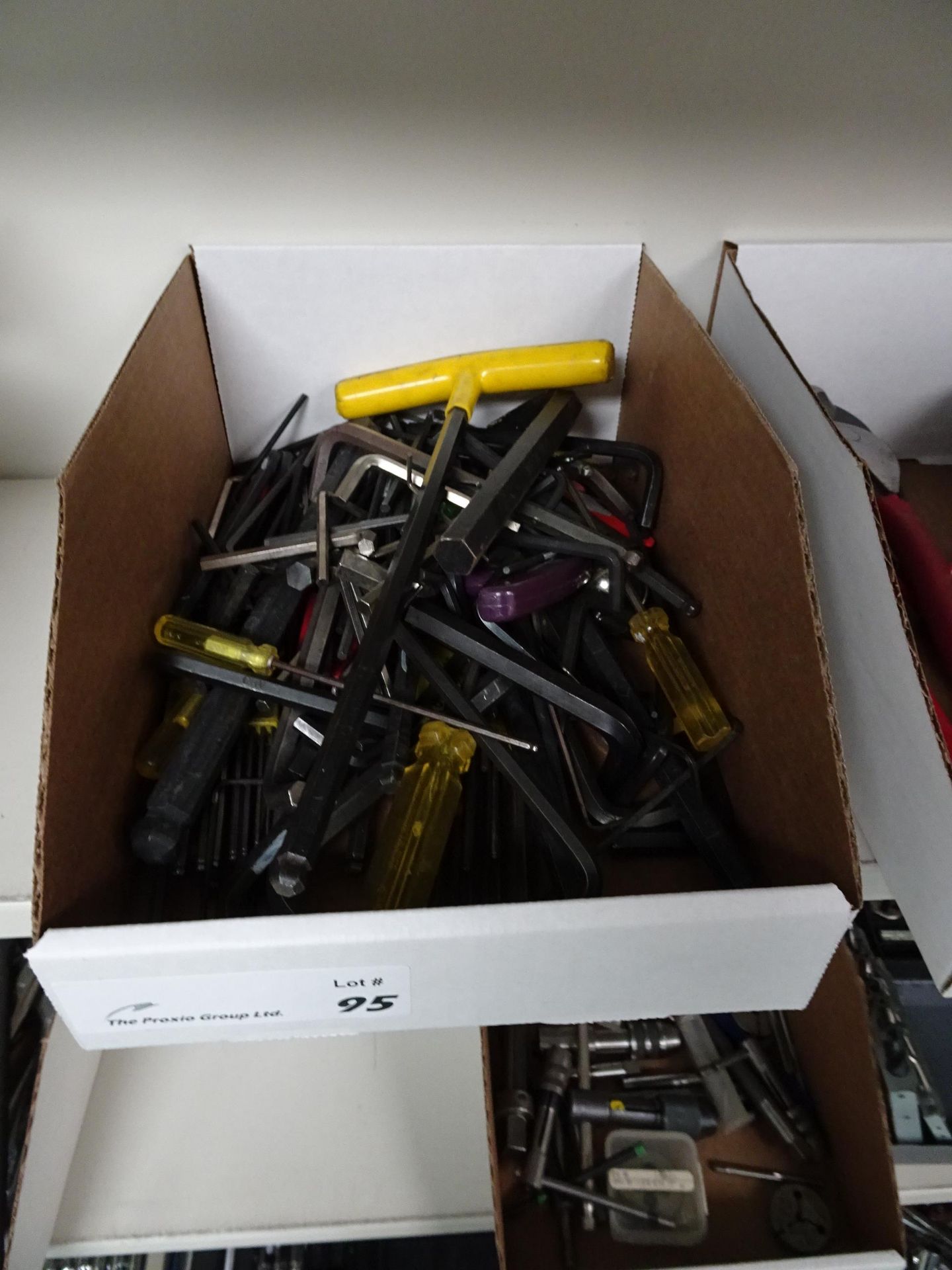 Lot Box Of Various Allen Wrenches