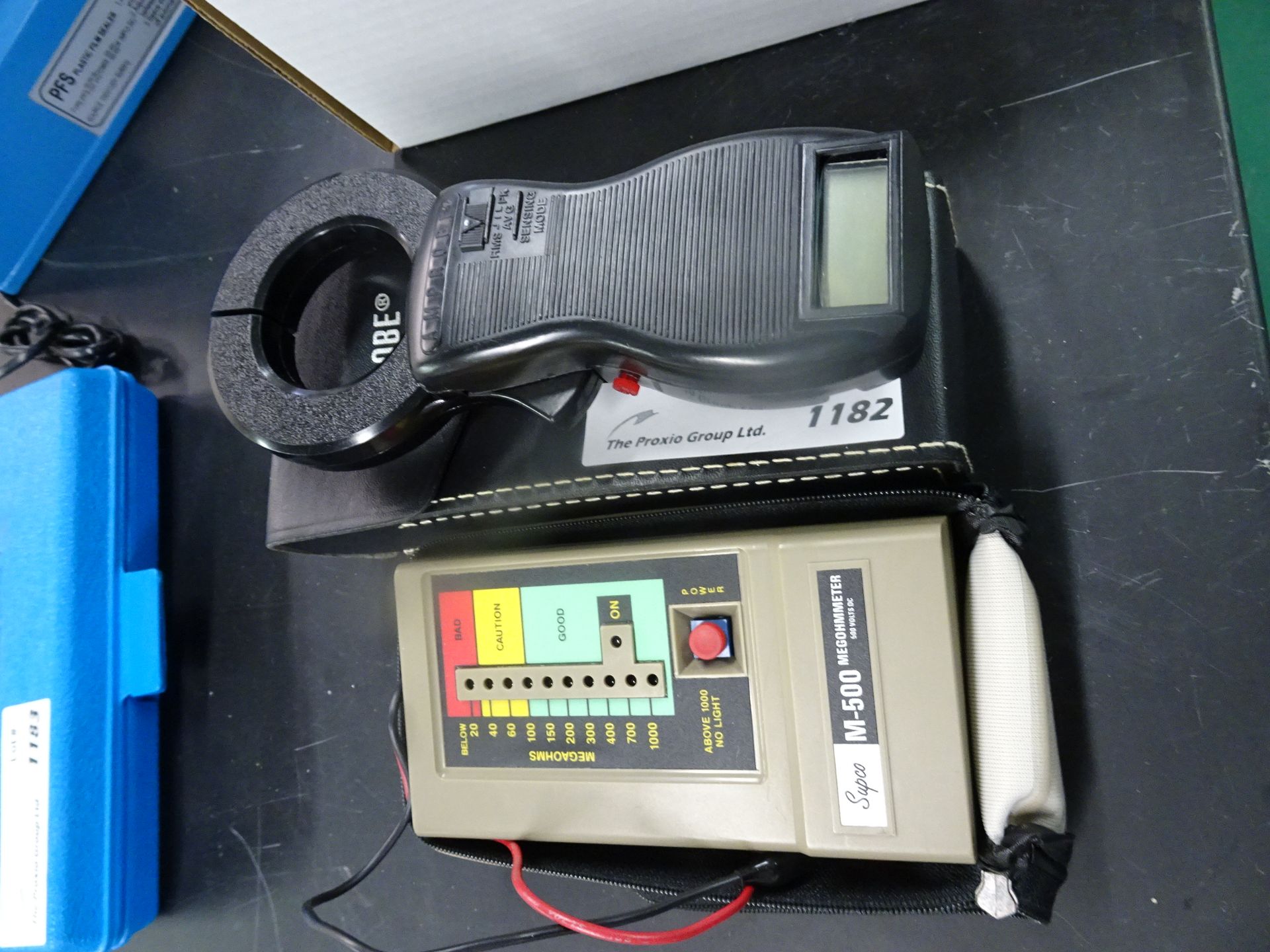 Supco Model M-500 500VDC Megaohmmeter With Case, (1) Amp Probe Model ACD-2000A Clamp Meter With