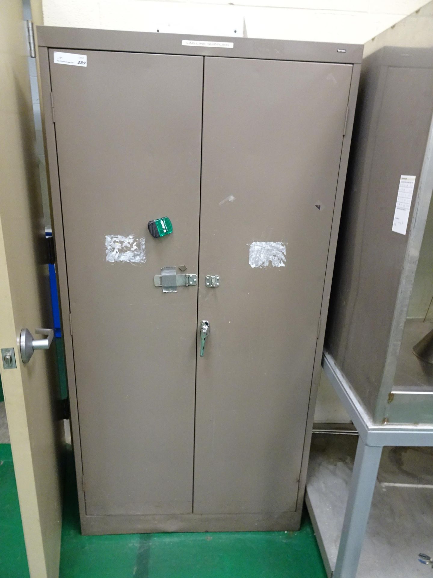 72" x 30" Epoxy Top Workbench With Associated Drawers, (2) 2-Door Metal Storage Cabinets, (1) Custom - Image 3 of 5