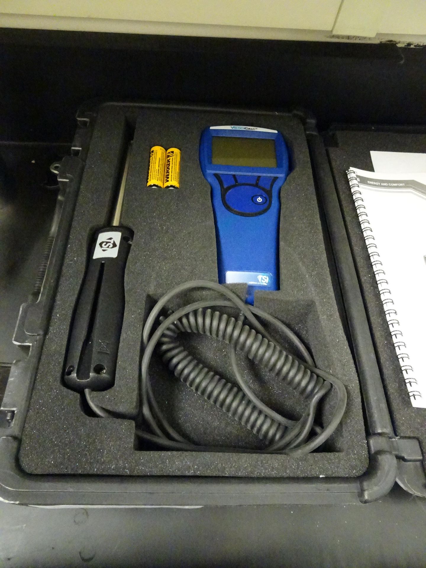 (1) TSI Inc. Model 9515 VelociCal Digital Handheld Air Velocity Meter With Probe, Manuals, - Image 2 of 5